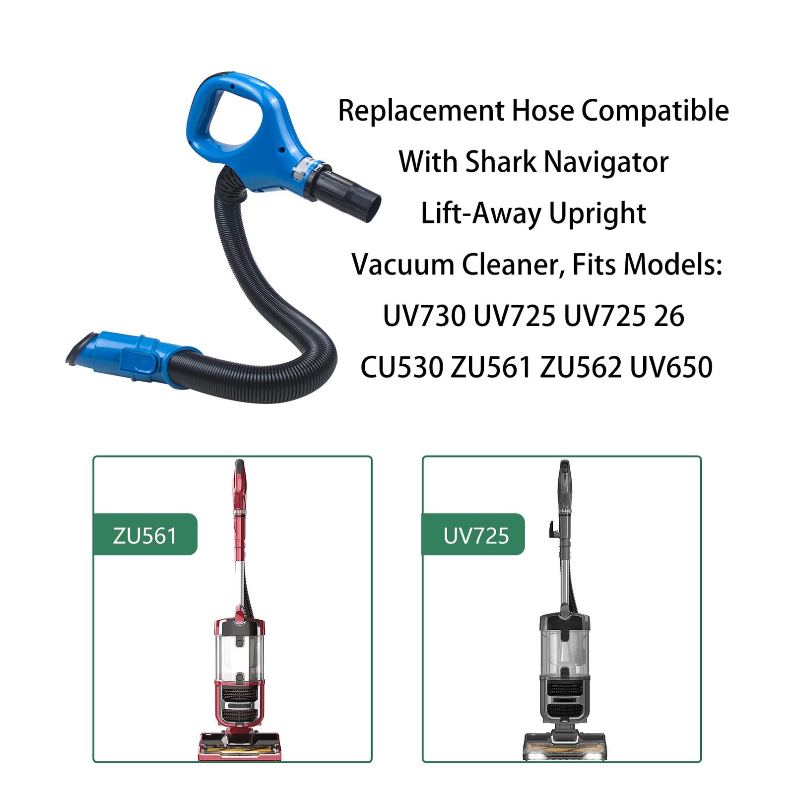 Replacement Hose for Shark UV730 UV725 UV725 26 CU530 ZU561 ZU562 UV650 Navig…