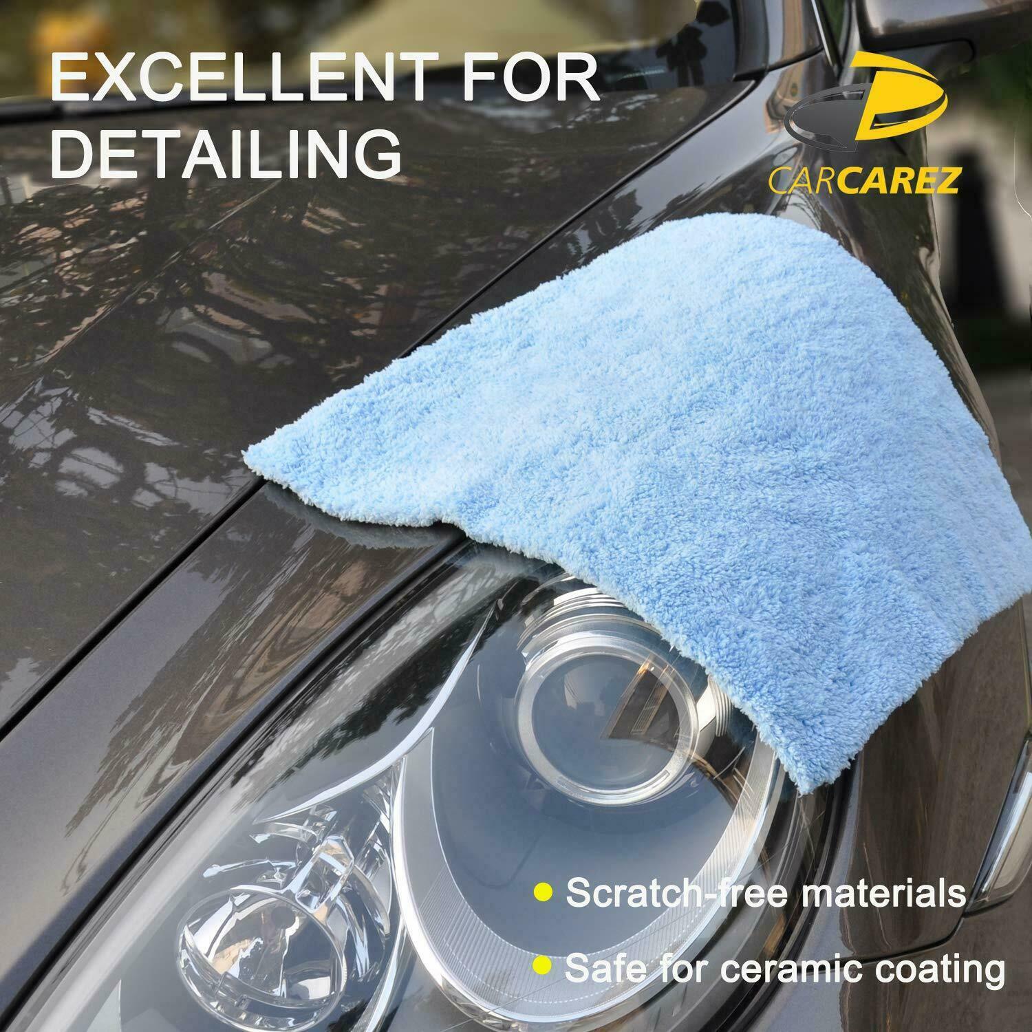 24 Pcs Microfiber Towel Edgeless Lint Scratch Free Cleaning 16″x16″ 450 GSM