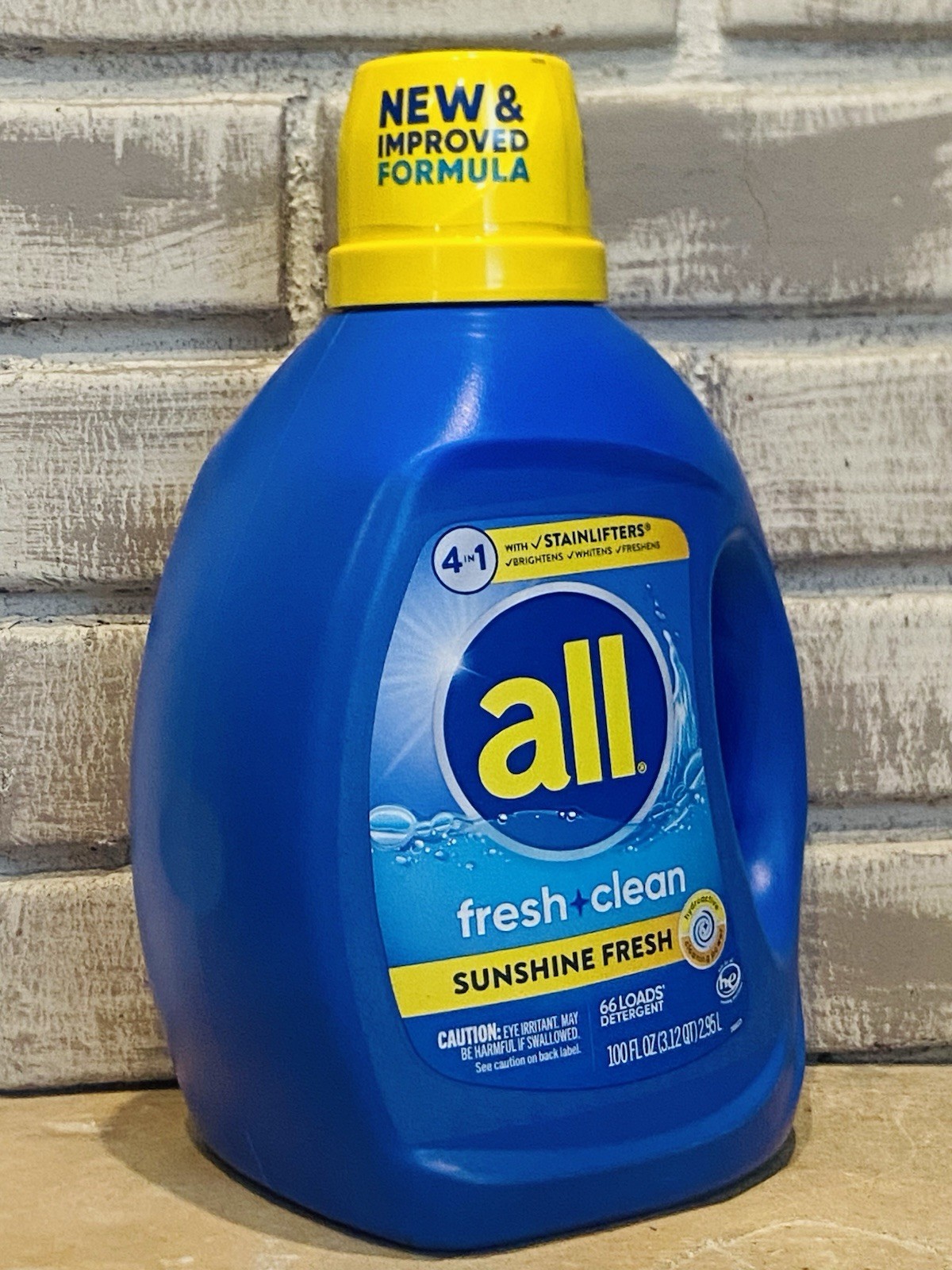 All Stainlifters 4 in 1 Sunshine Fresh Scent Liquid Laundry Detergent 100 Fl Oz