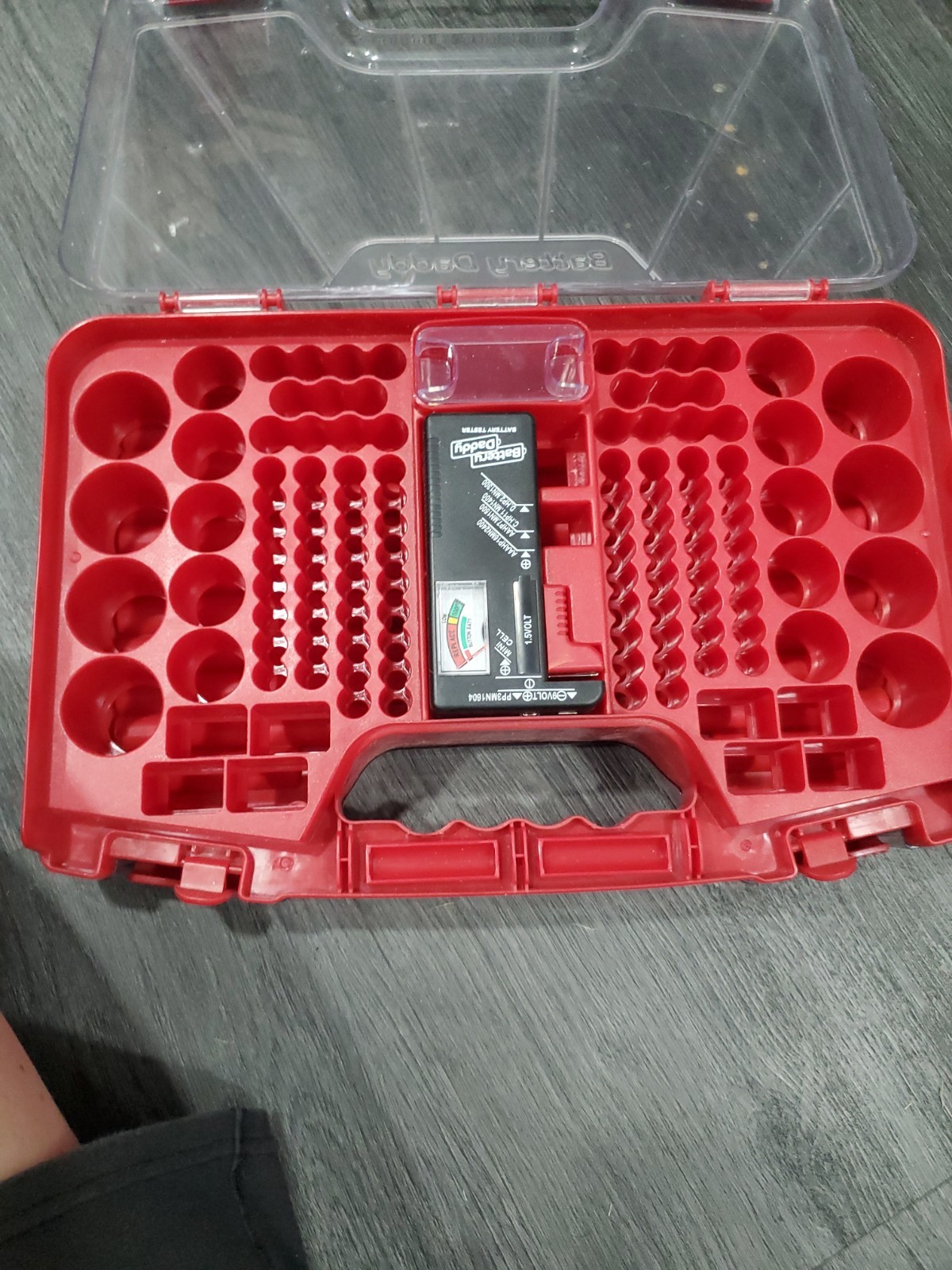 Battery Daddy Battery Organizer Storage Case with Tester
