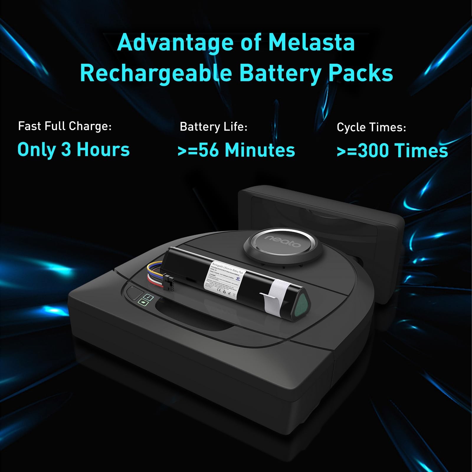 14.4V 5200Mah Replacement Battery for Neato Botvac D3 D4 D5 D6 D7 Robotic