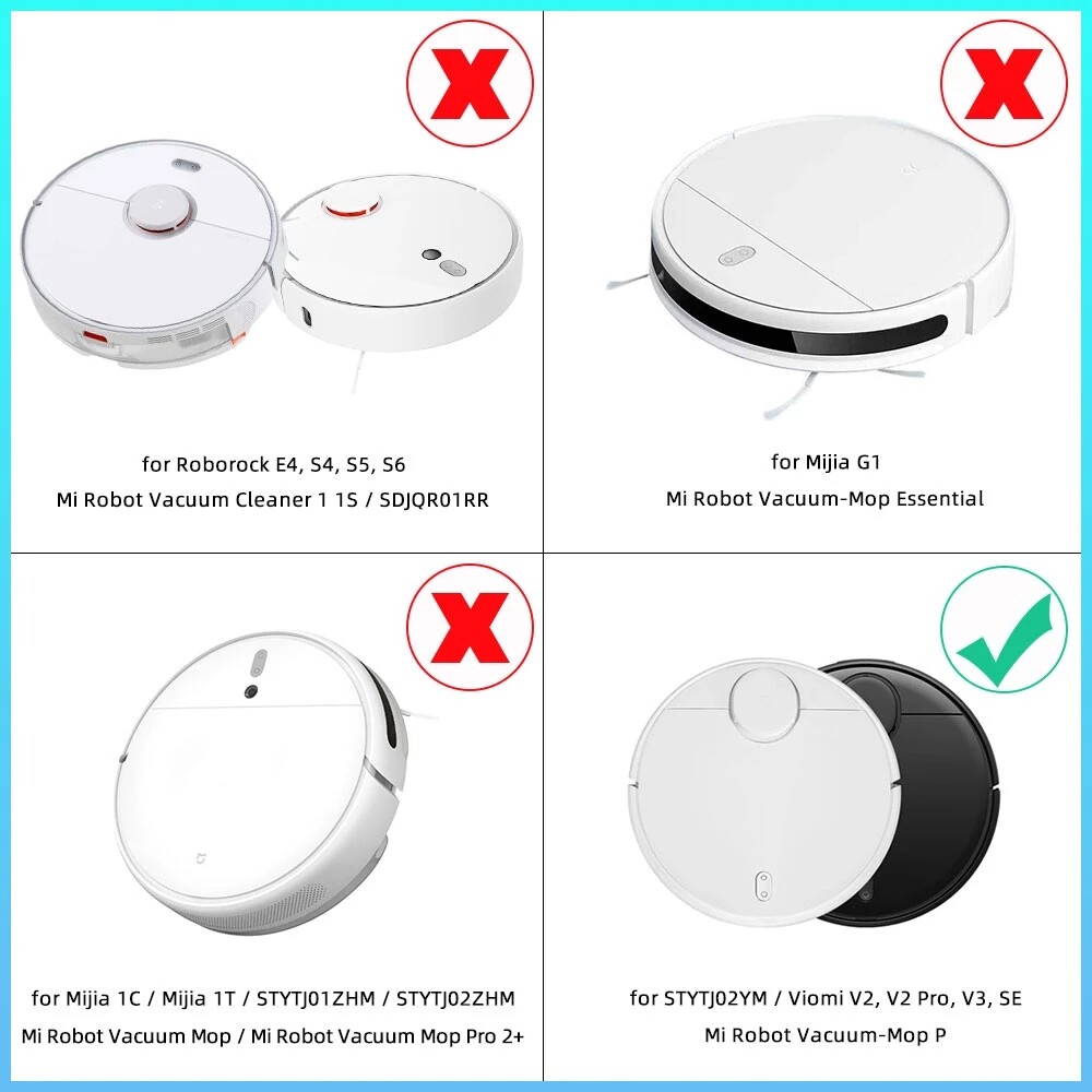 For Mijia STYJ02YM for VIOMI V2 PRO V3 Robot Vacuum Cleaner Brush Filter Mop Set