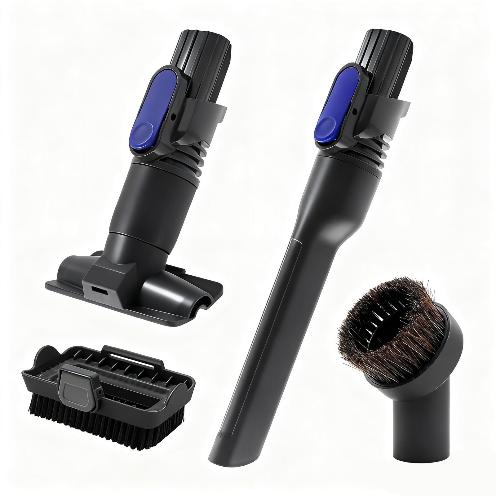 Vacuum Crevice Tool & Removable 2-in-1 Brush & Horse Brush Replacement for Sh…