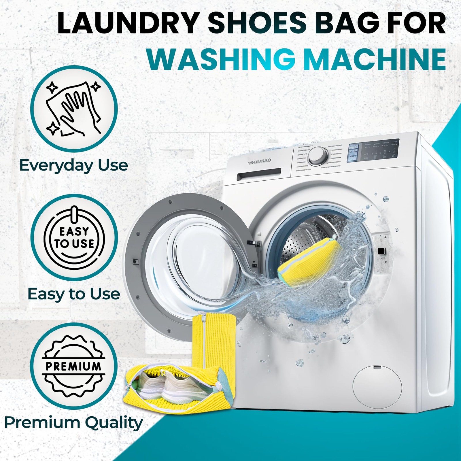 Shoe Washing Machine Bag – 2 Pcs Set – Resuable Shoe Bag for Washing Machine …