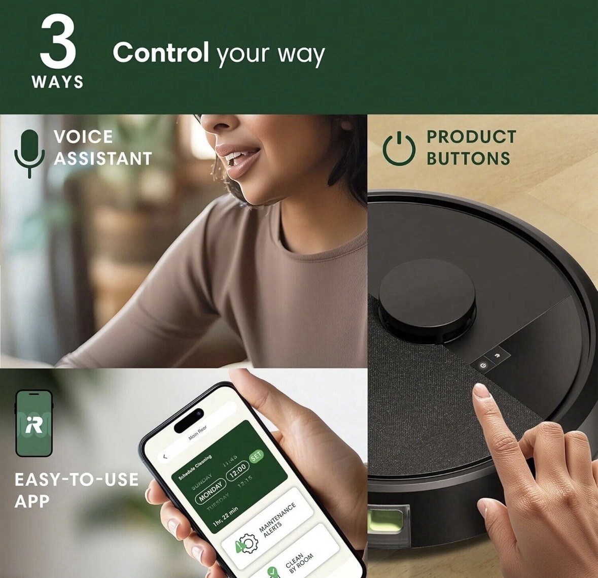 iRobot Roomba 105 Robot Vacuum LiDAR, Alexa, Strong Suction, Multi-Surface – NEW