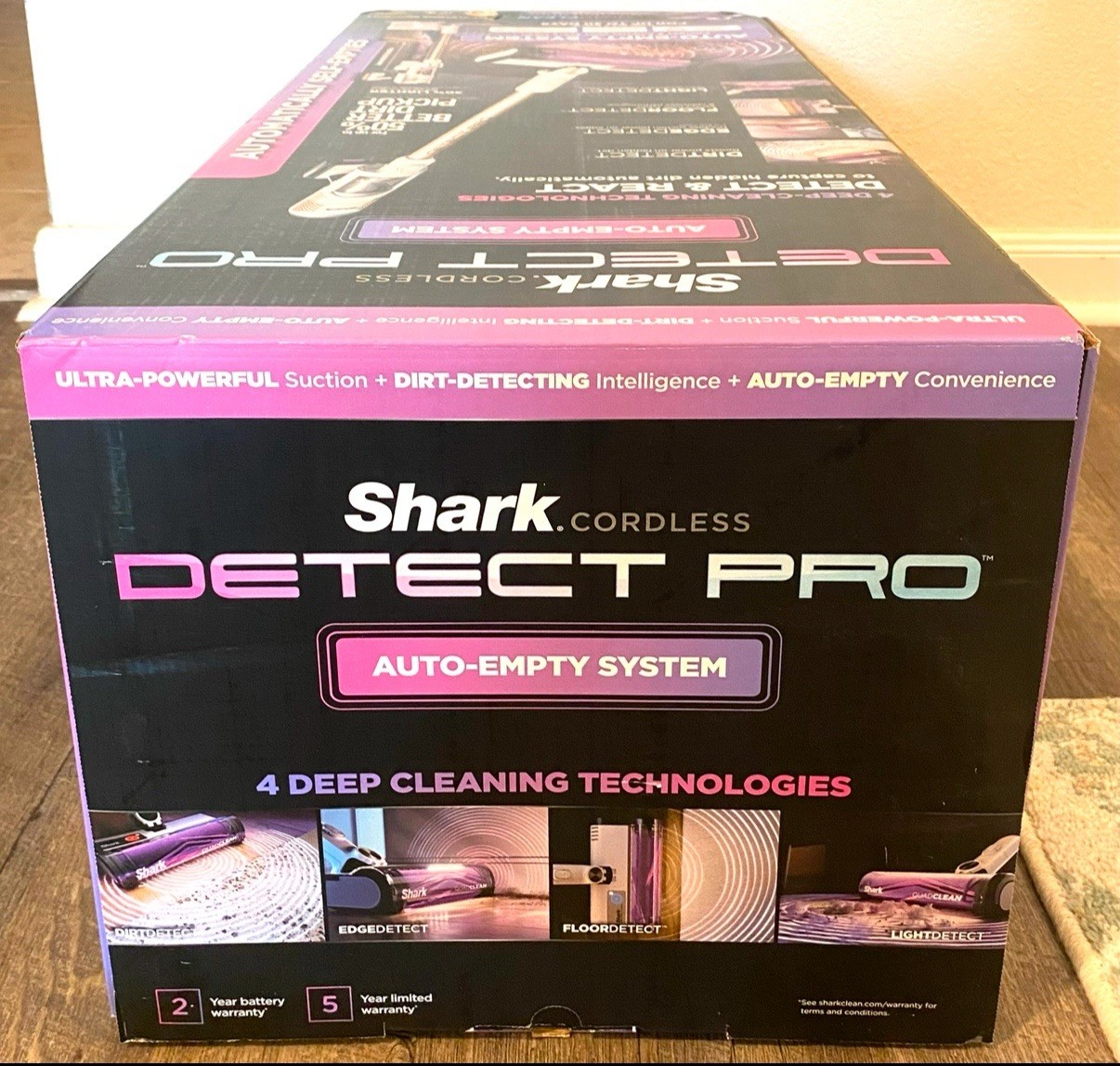 Shark IW3511 Detect Pro Cordless Vacuum Auto-Empty Pet Hair QuadClean 60min New