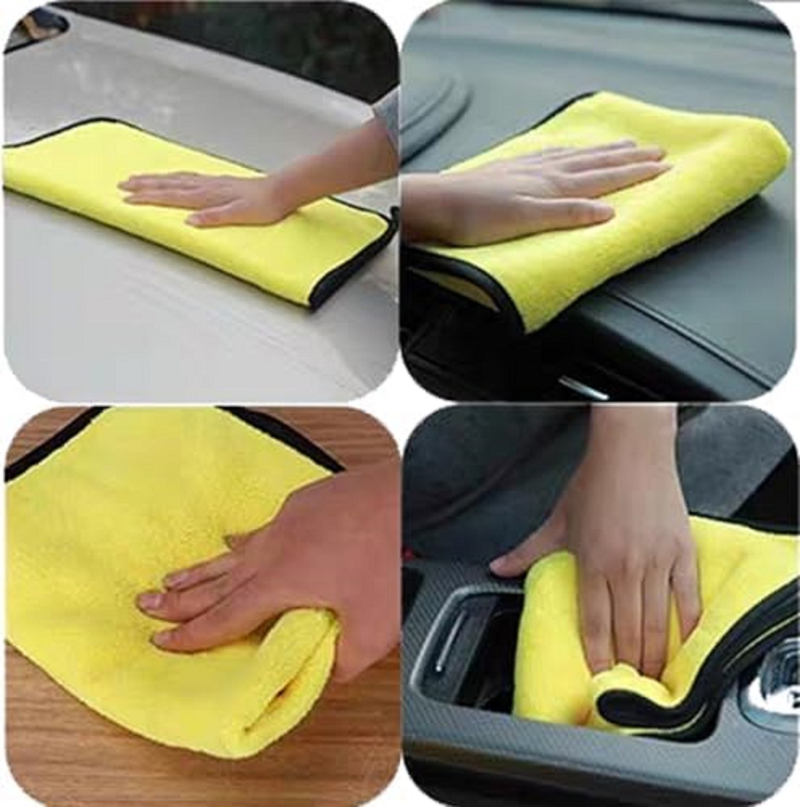 10 Pack Premium Microfiber Towels Coral velvet Washing and Detailing Towels for