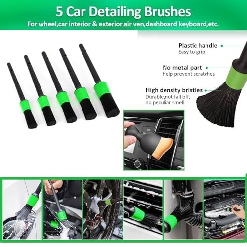 62″ Car Wash Brush Kit 20Pcs – Chenille Microfiber Wash Mop Mitt