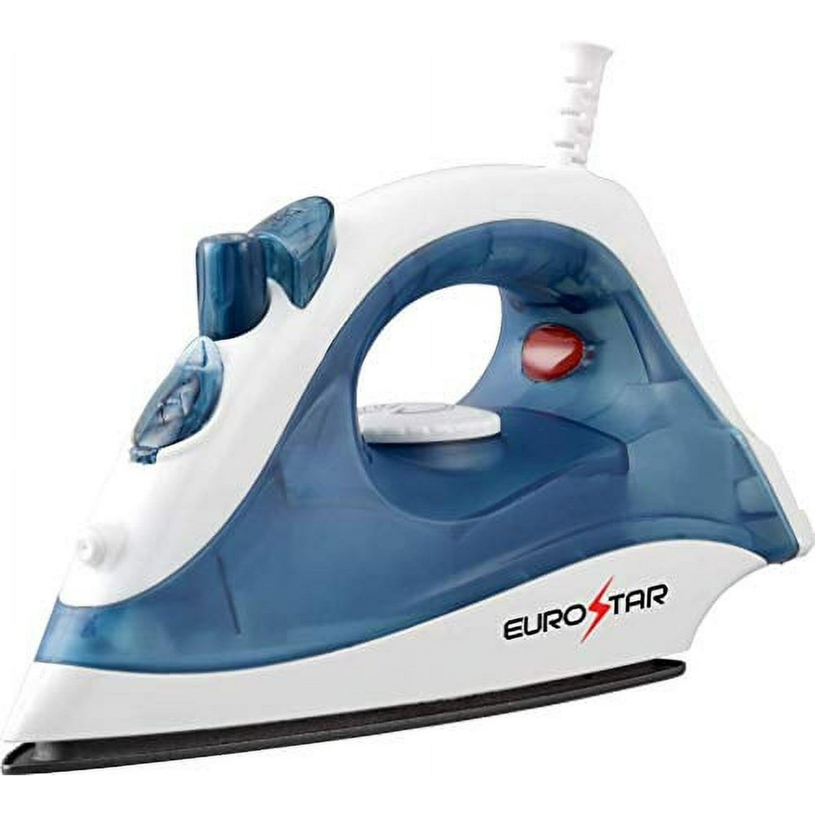 EUROSTAR 1200W Steam Iron Non-Stick Soleplate Spray Dry Compact Travel