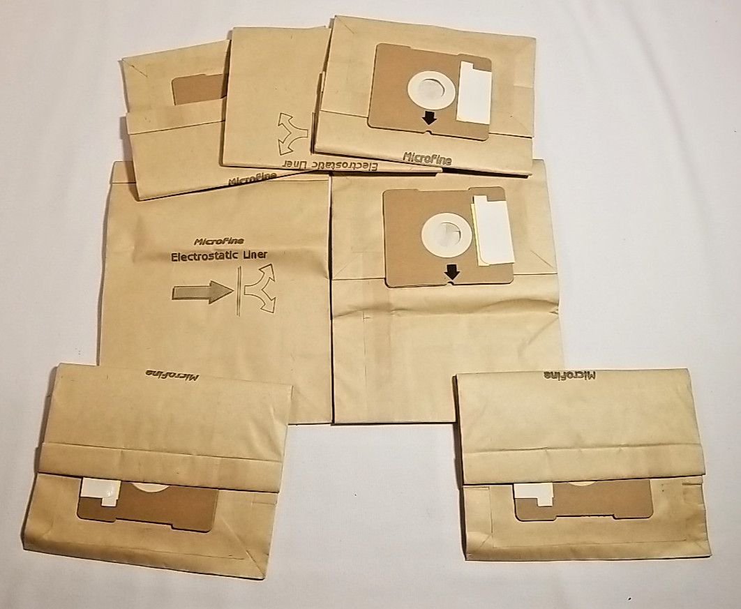 7 single 9.75″ x 7.75″ Vacuum Cleaner Bags – New no packaging