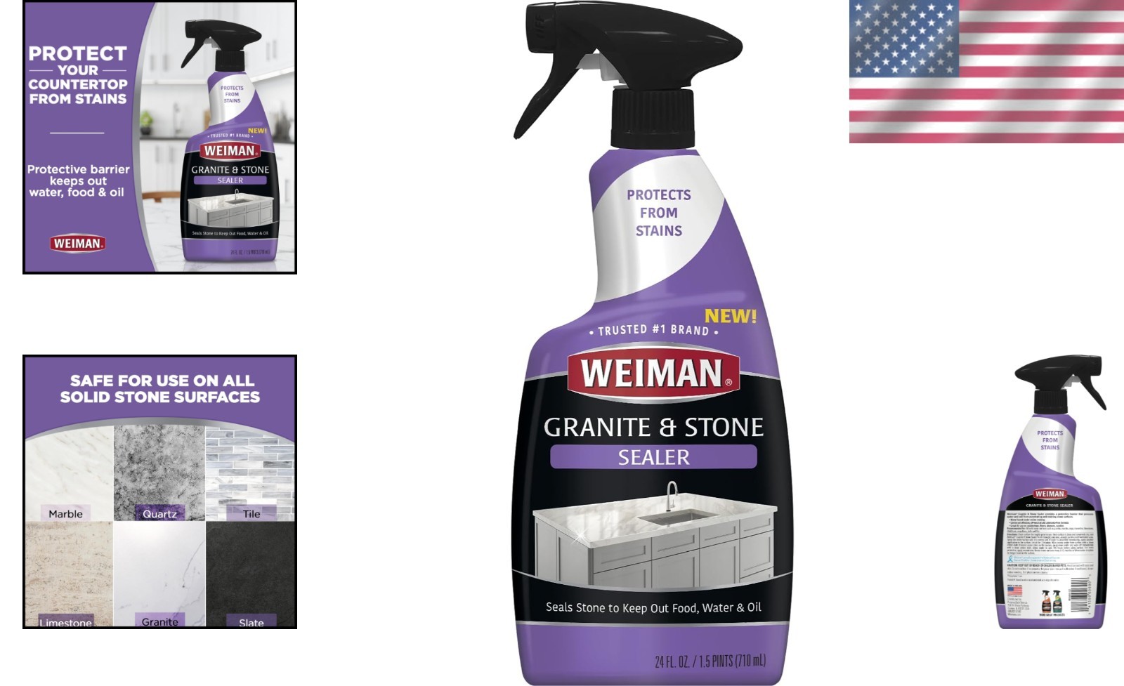 24 oz Granite & Stone Sealer – Gentle, Effective Protection for Countertops