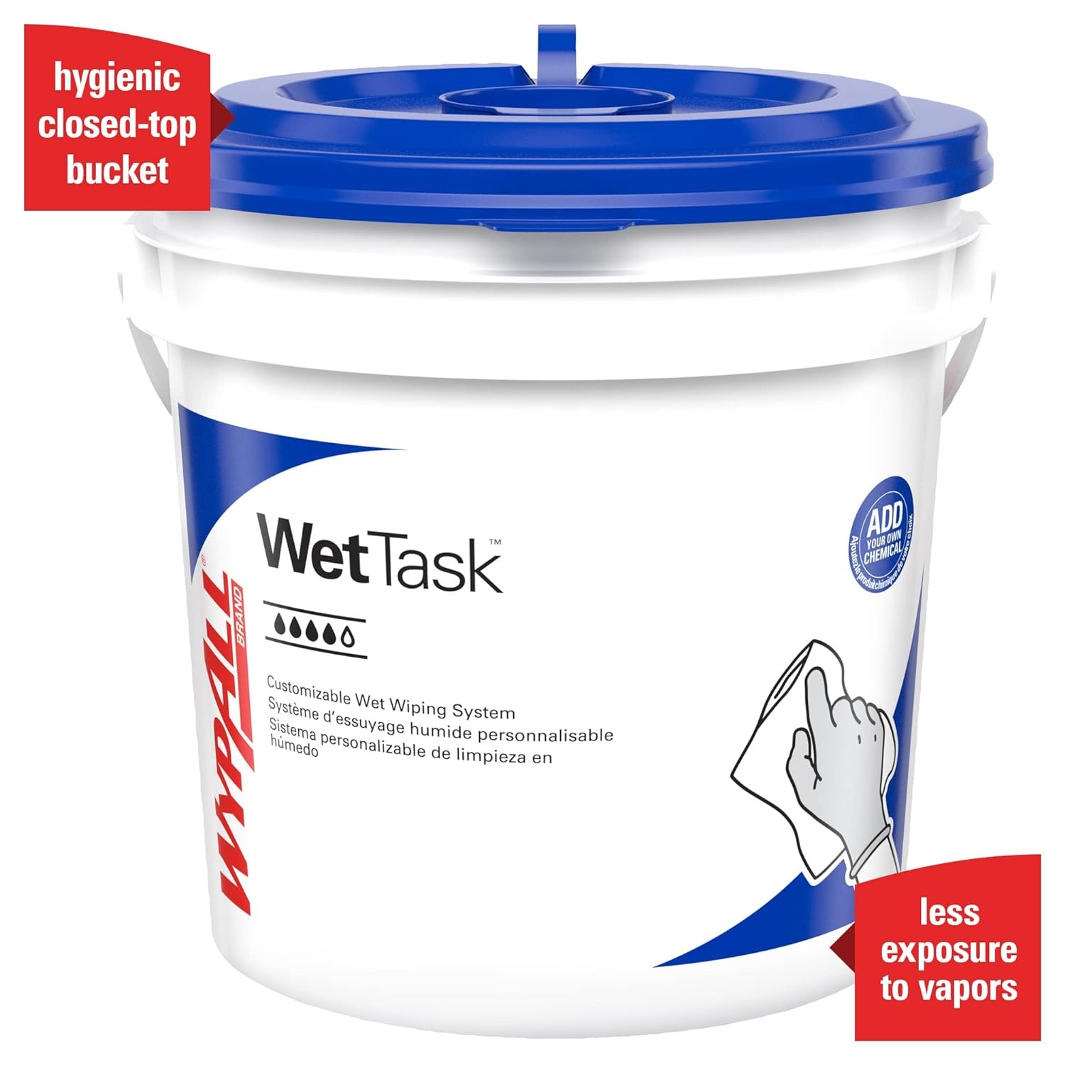 Kimberly Clark KIMTECH WETTASK Dual Performance Wiping System Purple | 6/Case