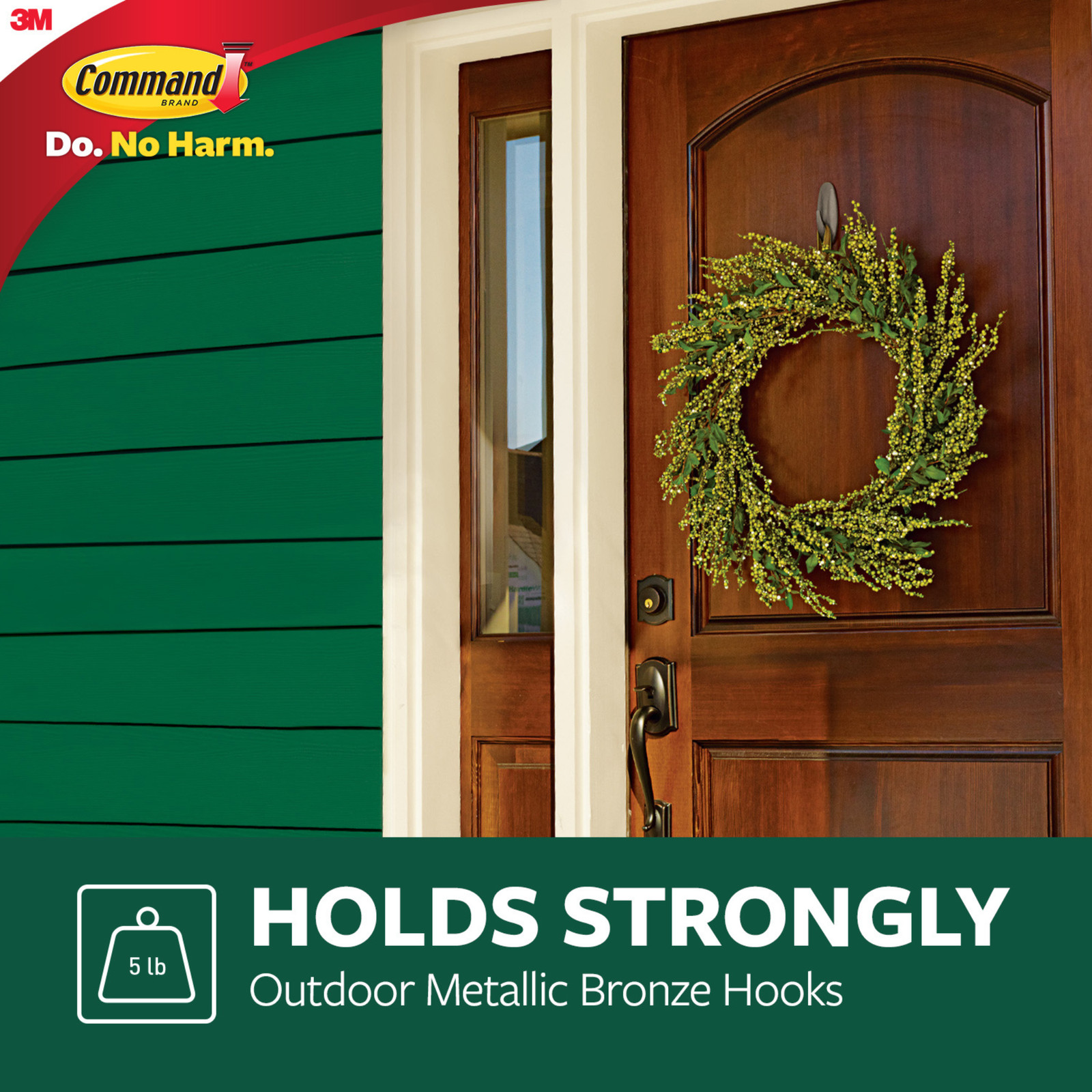 Command Large Outdoor Metallic Bronze Hook [Removable]: 1-pack (Bronze)