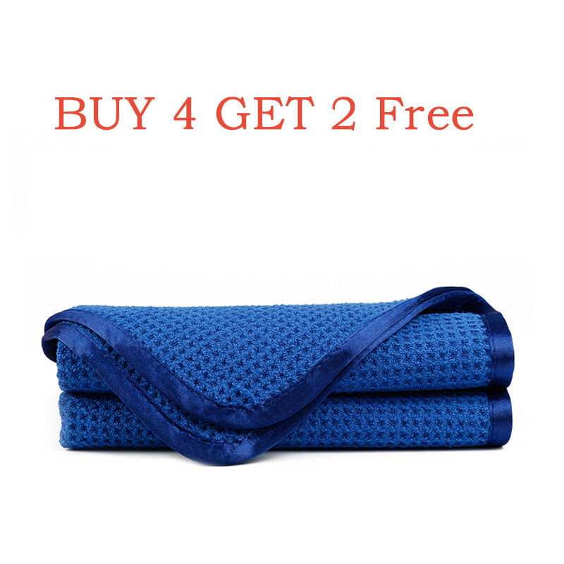 16″x24″ Waffle Weave Microfiber Glass Window Home Kitchen Towel Buy 4 Get 2 Free