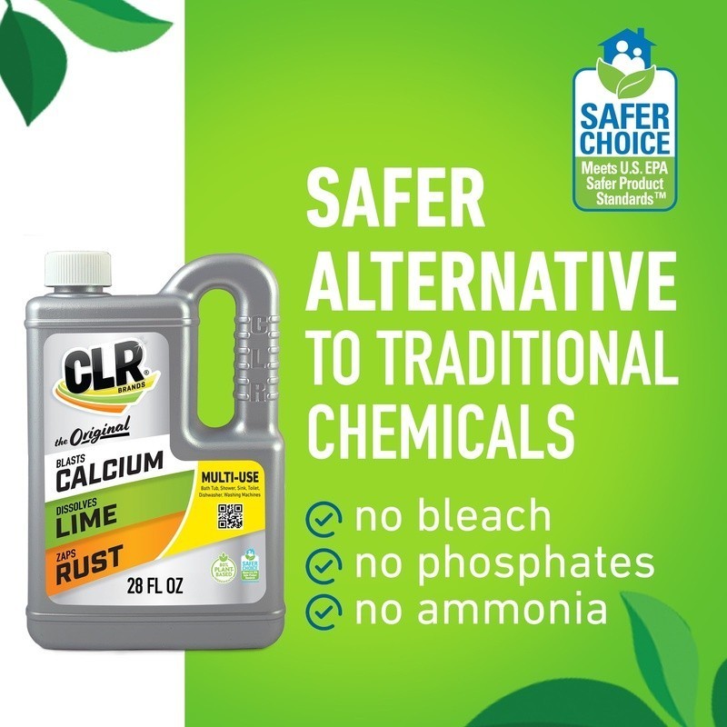 Calcium Lime Rust Remover Multi-Surface Cleaner EPA Safer Choice Non-Toxic 28oz