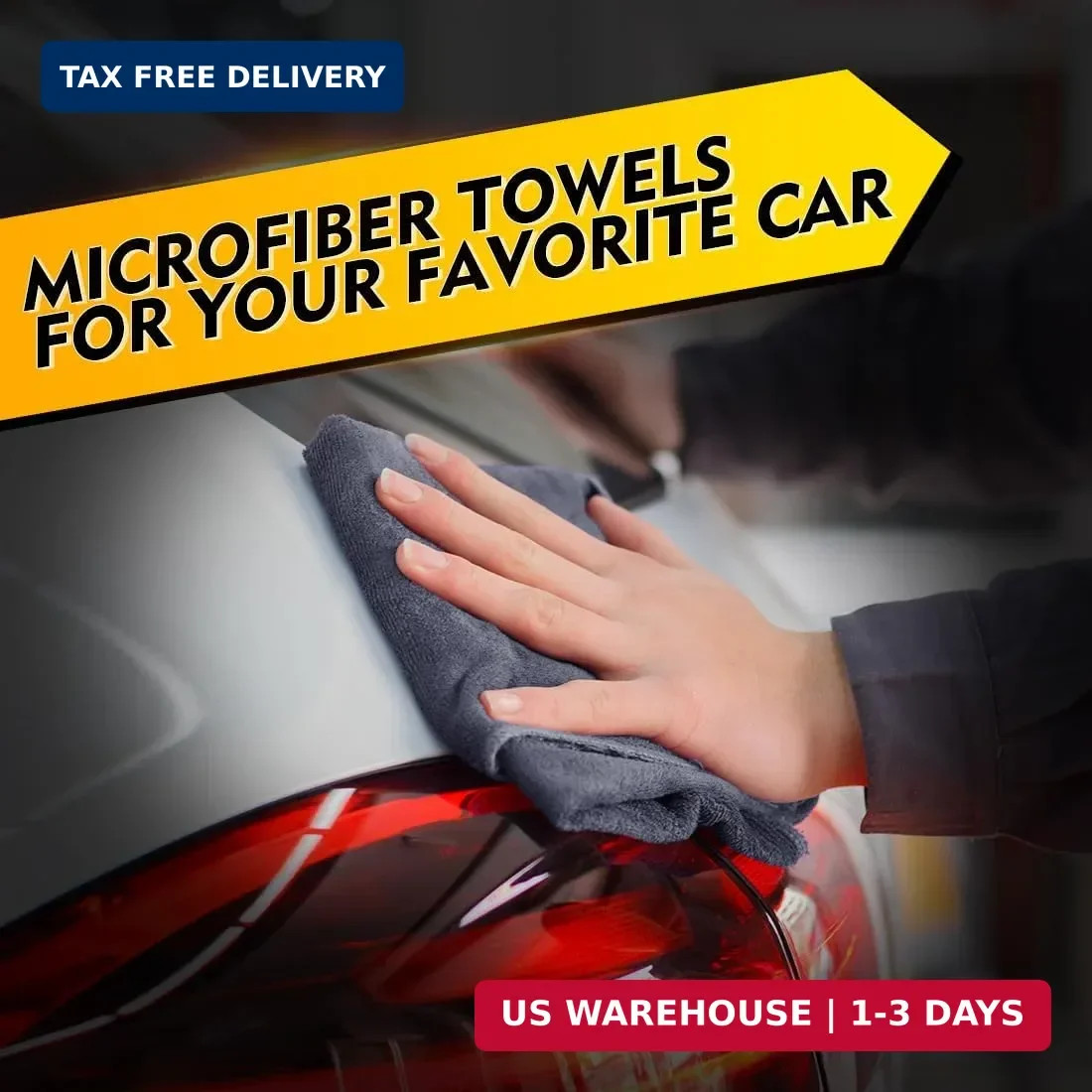 HOMEXCEL Microfiber Cleaning Cloths 12 Pack, Premium 16 x 16 inch Microfiber Tow
