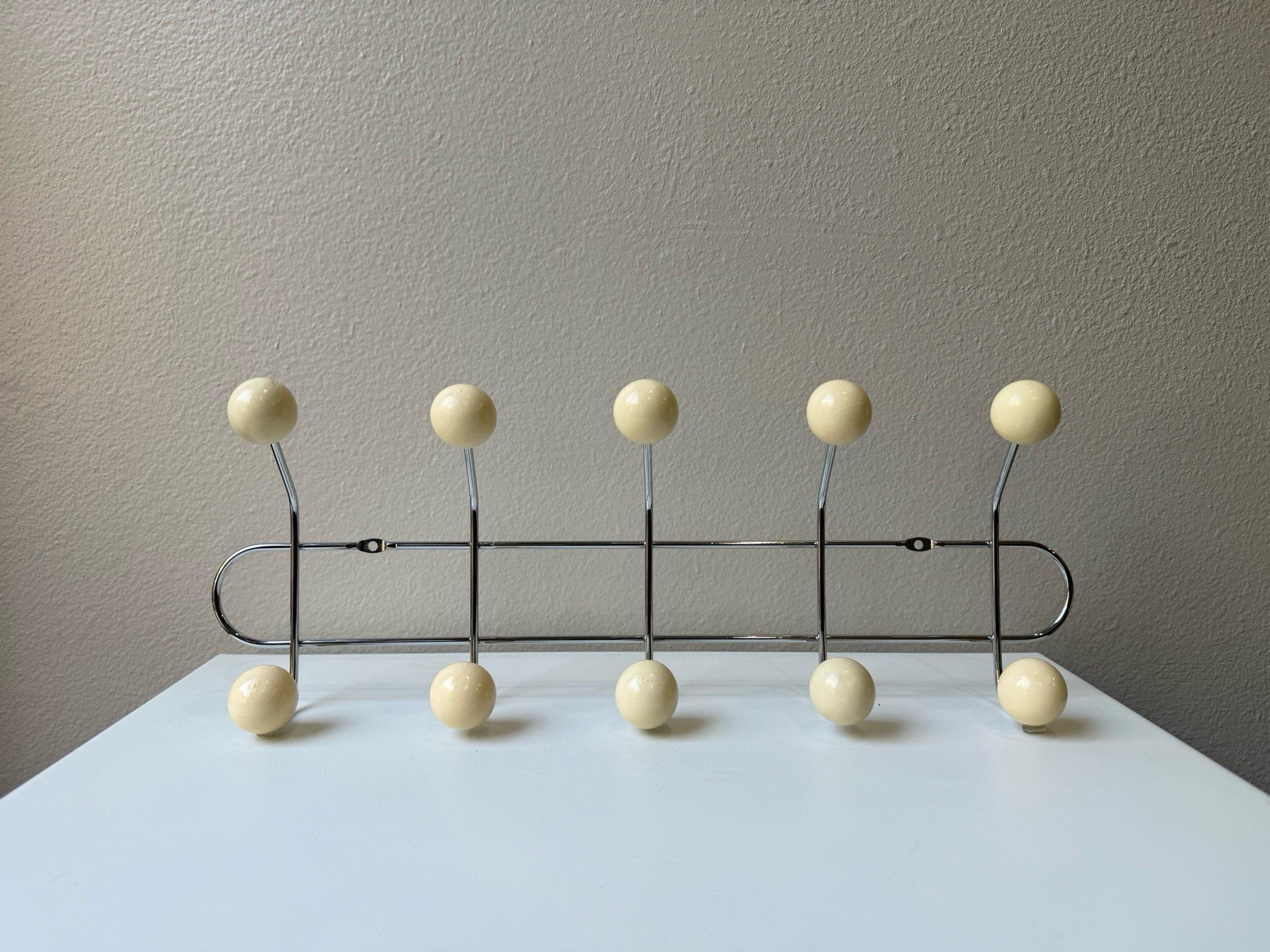 Mid Century Modern Metal Coat Rack Wall Hooks Entryway Organizer Minimalist