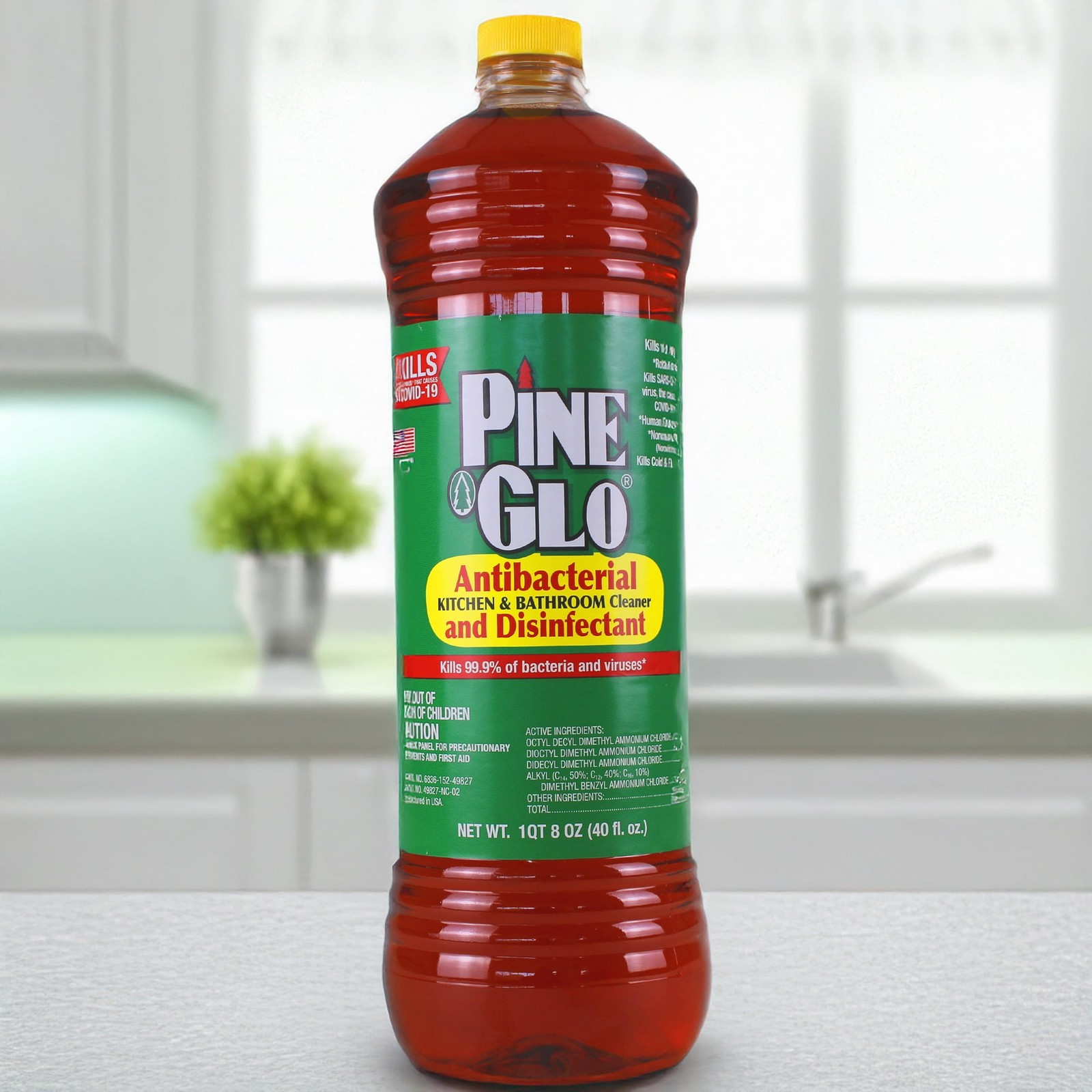 3-Pack Pine Glo All-Purpose Cleaner & Disinfectant 40 oz Each – Kills Germs