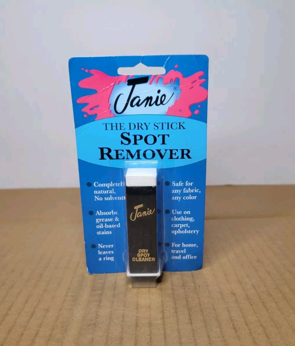 Janie The Dry Stick Spot Remover Cleaner 0.4 oz – NEW AND SEALED IN PACK!