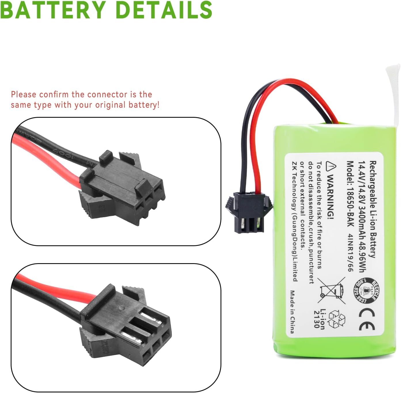 3400mAh Battery For Eufy RoboVac 11 11C 11S Max 12 15T 15C Max,25C,30,30C 35C