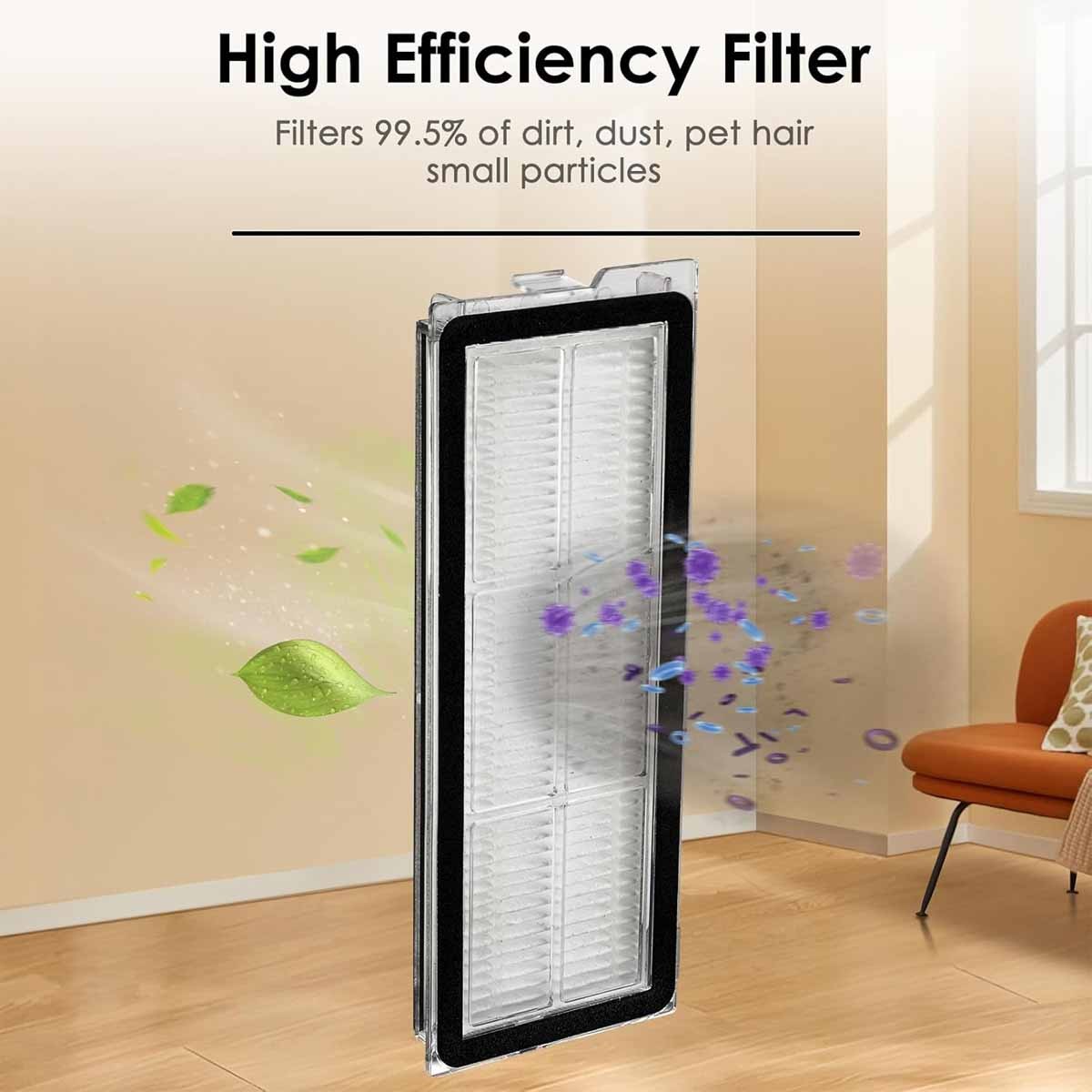 Washable Filter for Roborock Qrevo MaxV Qrevo S Qrevo Plus Robot Vacuum Cleaner