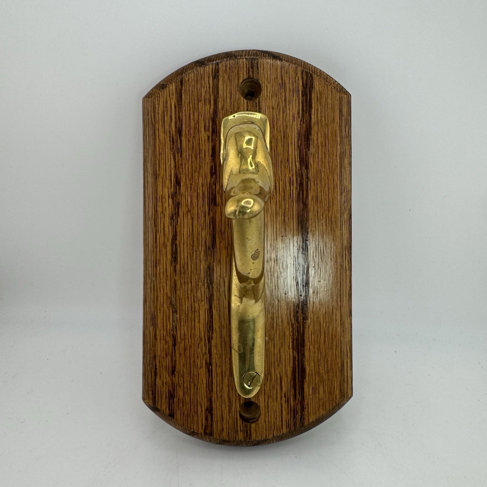 Vintage Solid Brass Mid-Century Modern Wall Mount Duck / Goose Coat / Hat Hook