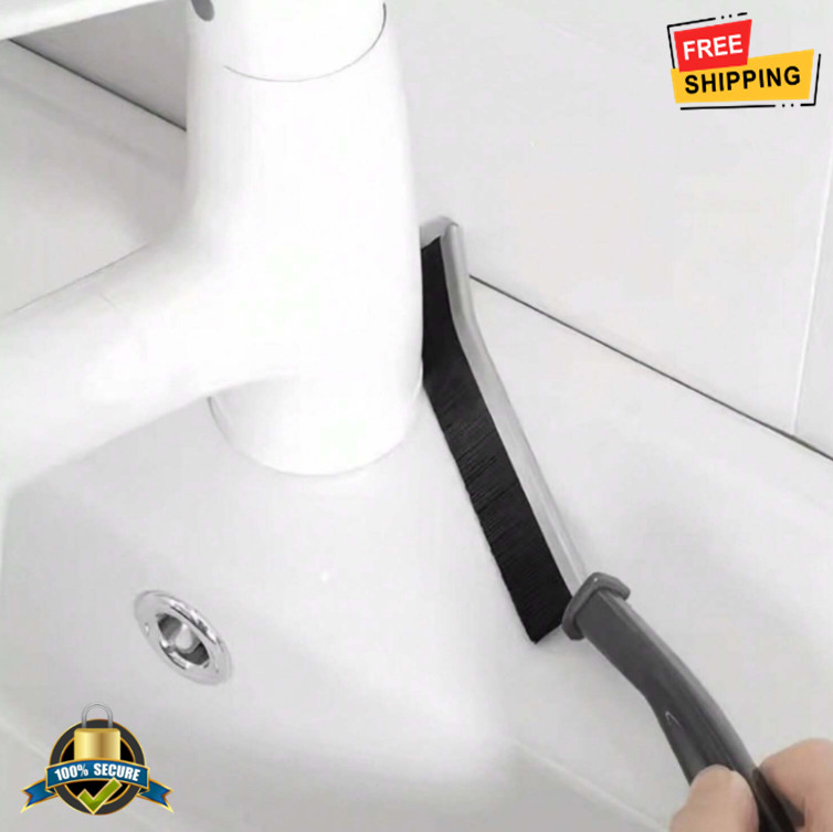 1 pc Multi-Function Crevice Brush for Kitchen & Bathroom Tile Deep Cleaning
