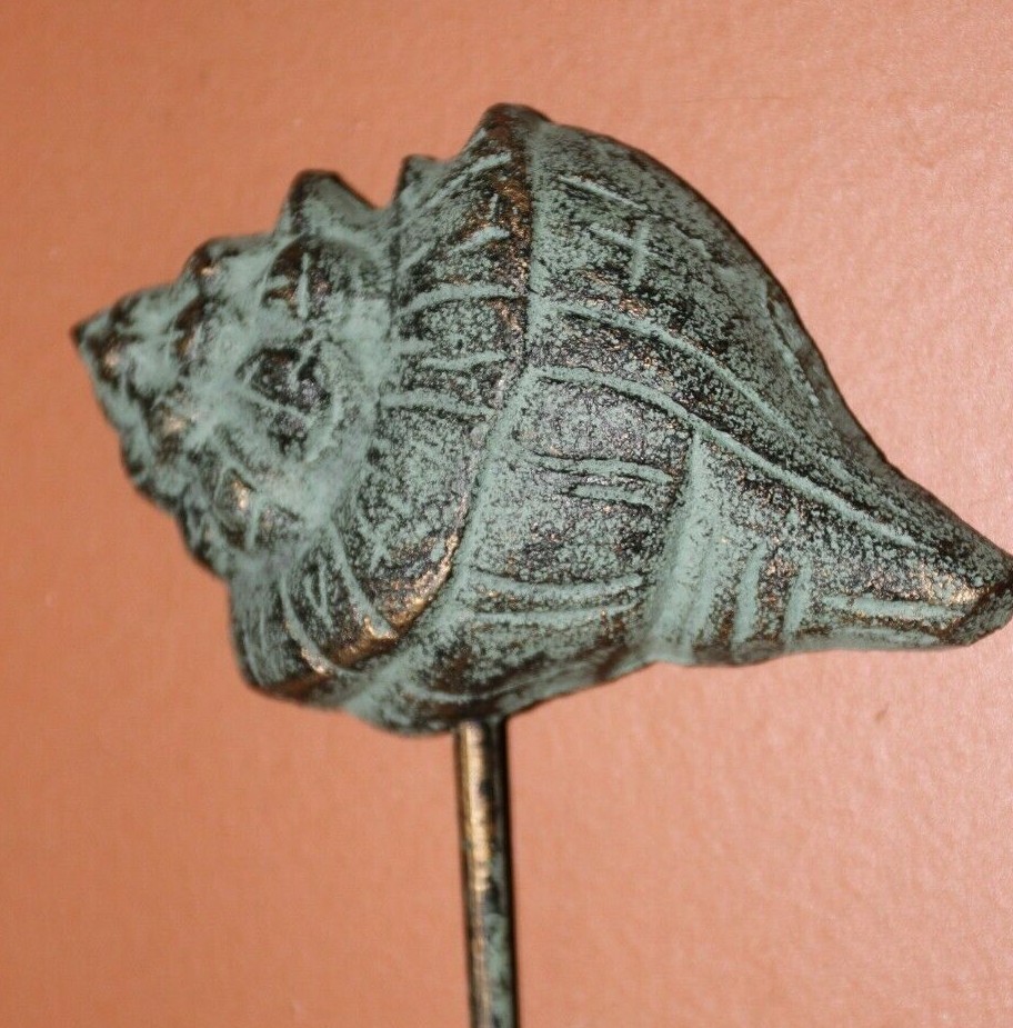 Bronze Look Ocean Theme Wall Hooks, Cast Iron, Nautical Escape 4 pcs