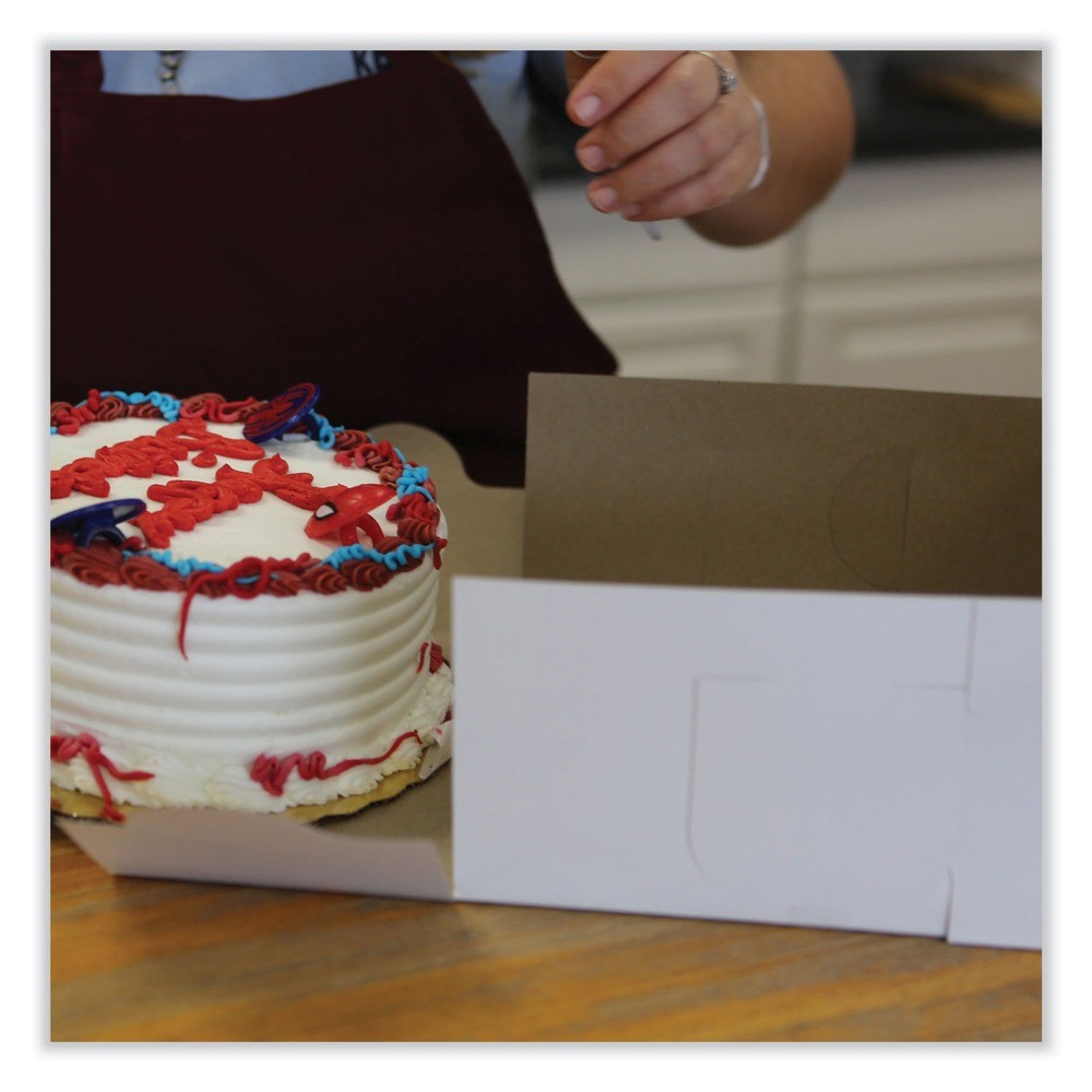 SCT 1561 9″ x 9″ x 4″ Paper Standard Bakery Boxes – White (200/CT) New