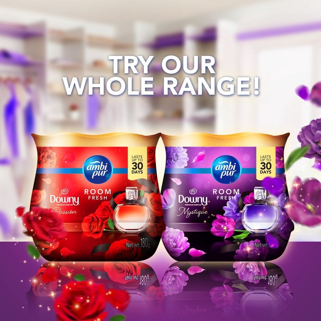 Ambi Pur Gel Room Fresh Downy Passion 180g x 2 Fast Shipping NEW