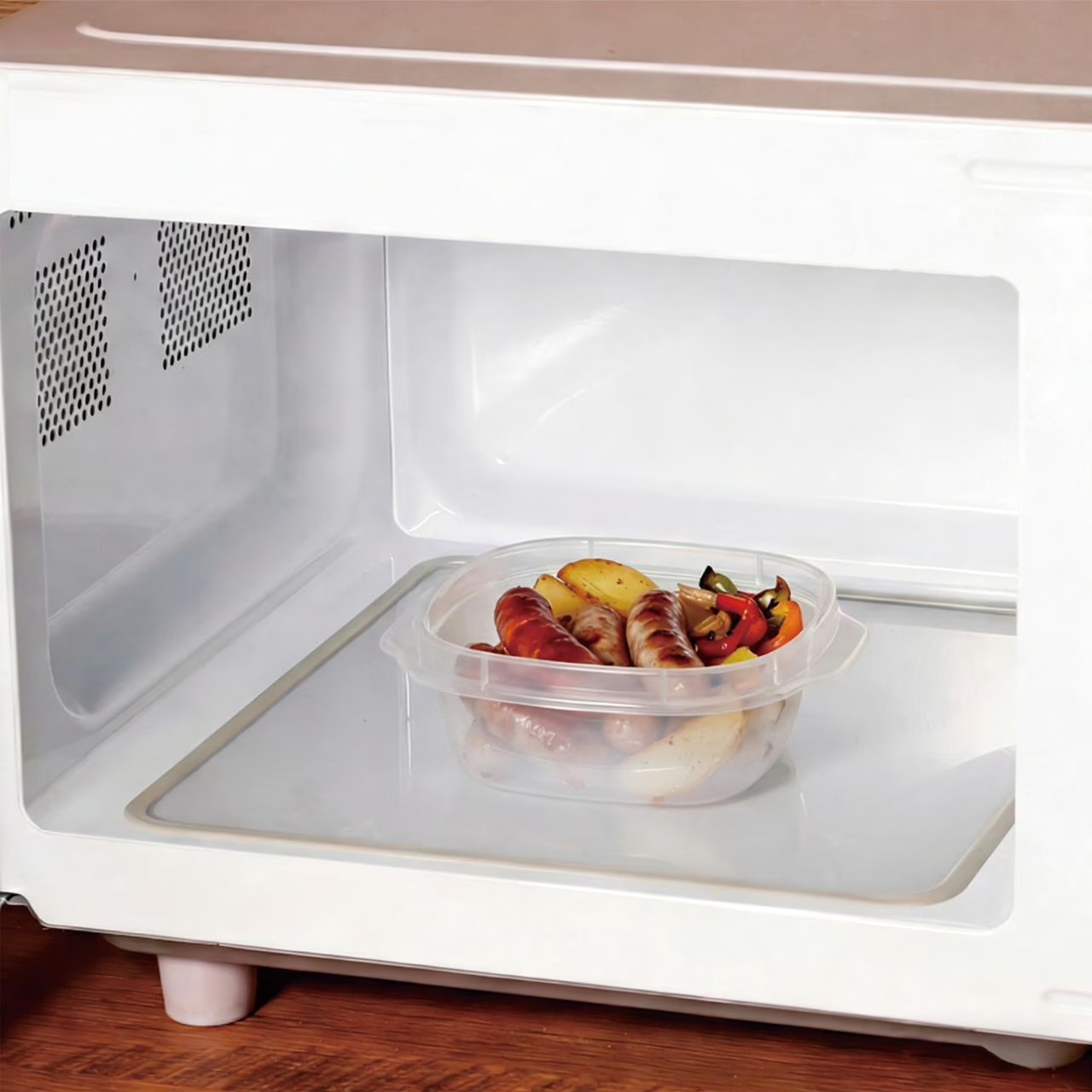 Mainstays Semi Durable Square 1.26Cup Plastic Food Storage Container 6 Pack, Bes