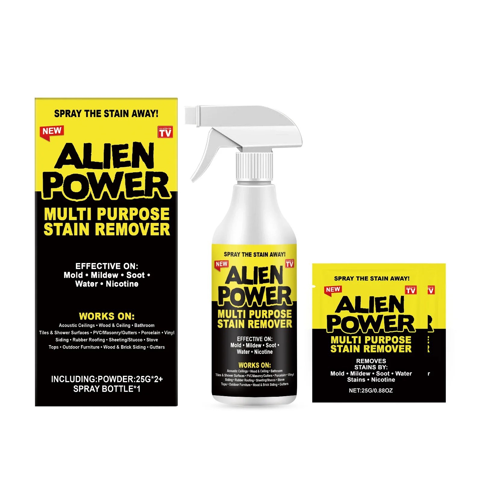 2 Pack Alien Power 24 oz. Super Concentrated Stain Remover & All-Purpose Cleaner
