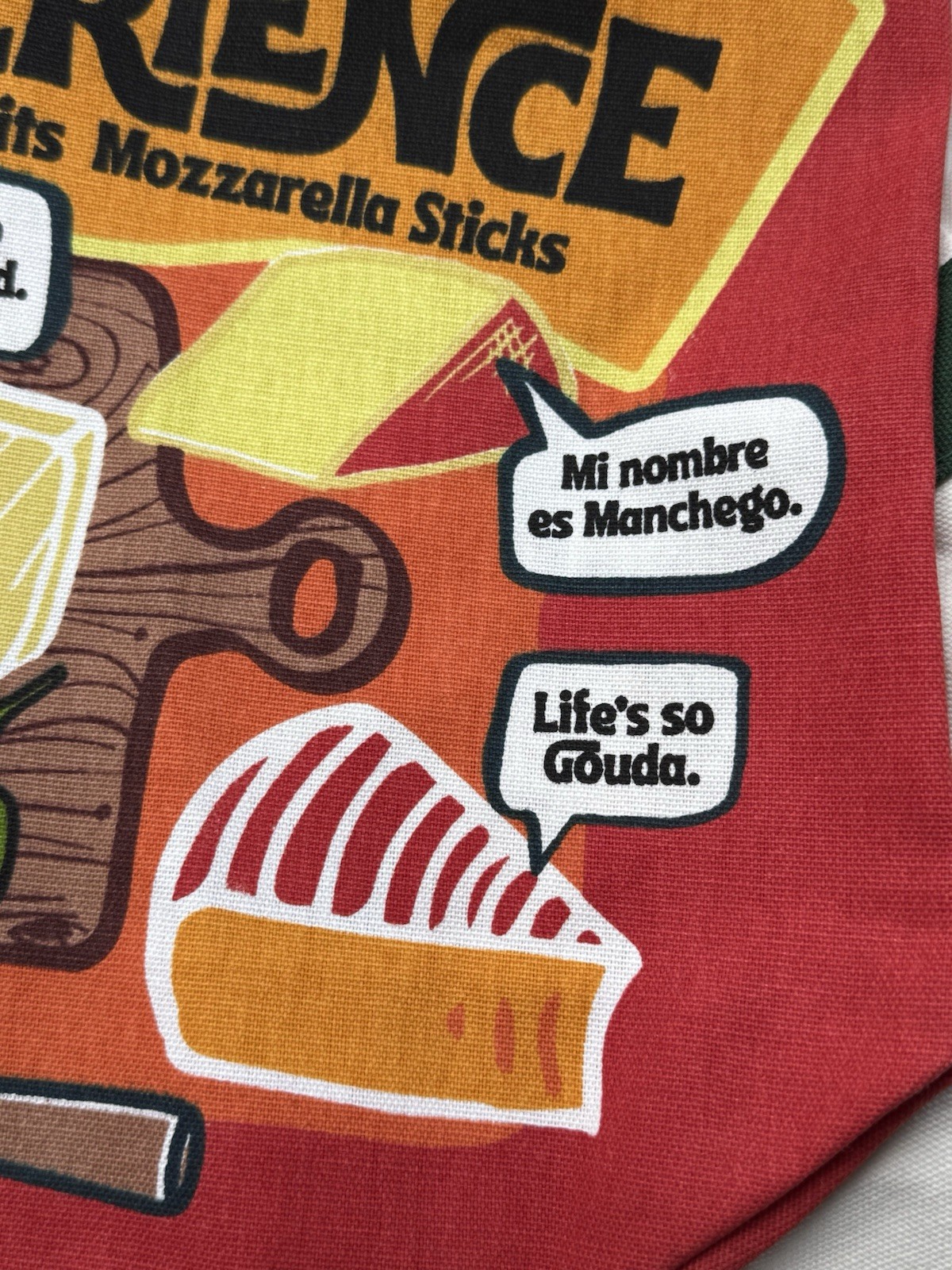 🧀 TRADER JOE’S *NWT* Cheese Adventures Canvas Cotton Reusable Tote Bag Pop Art