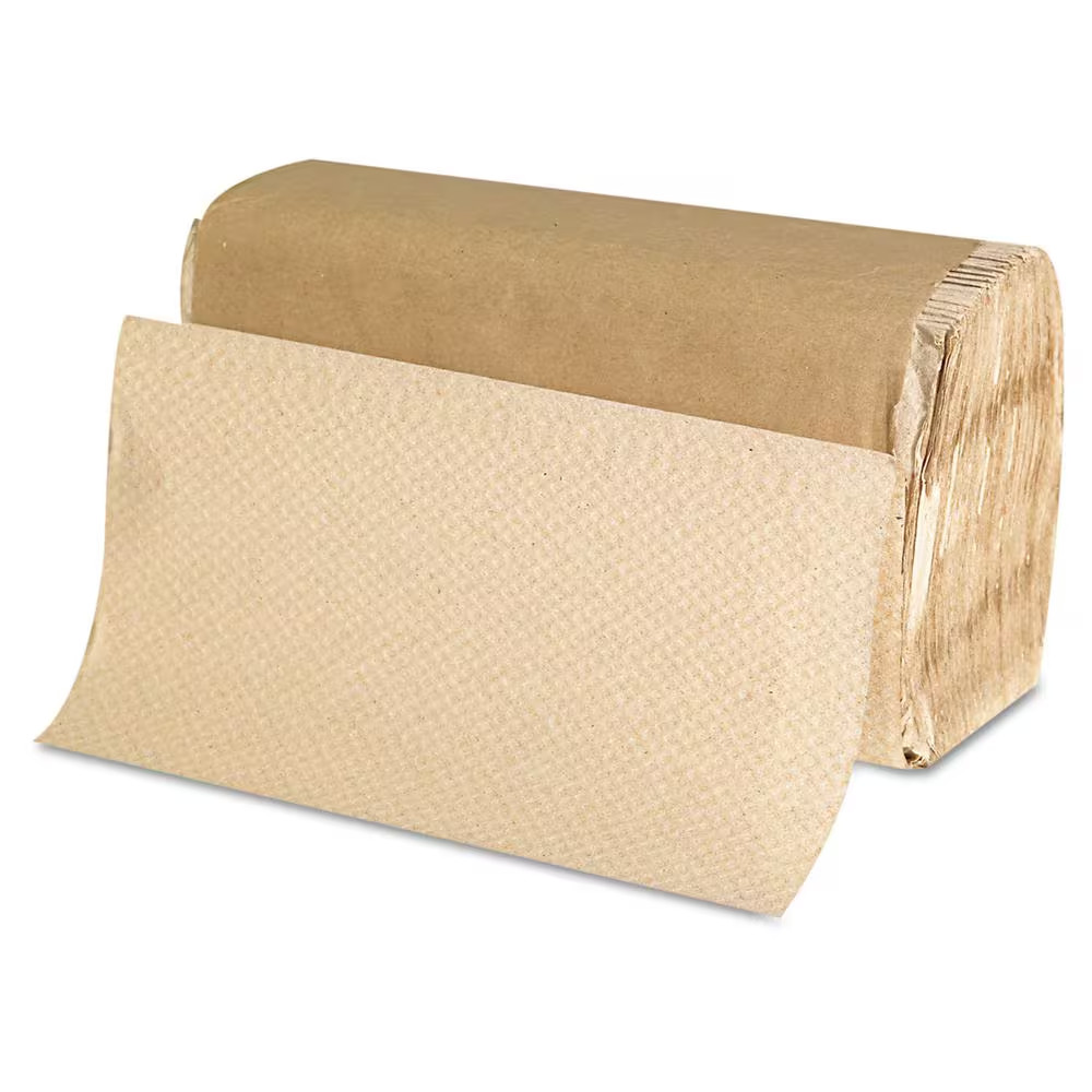 Single-Fold Paper Towels 9 X 9 9/20 Natural (250 Sheets per Pack, 16 Packs per C