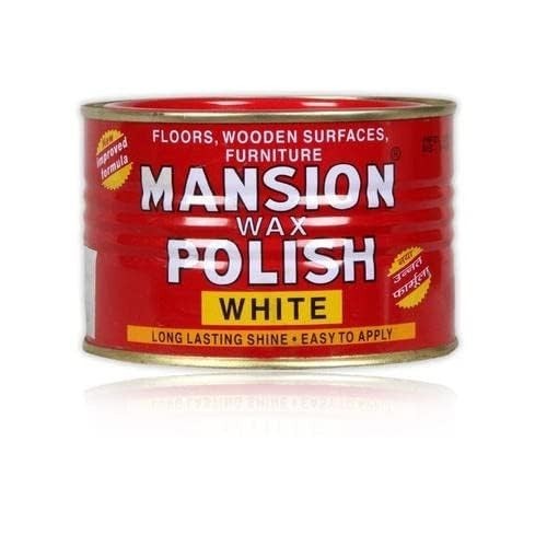 Mansion Wax White 400g Floor Furniture Polish Surface Shine Protection FS