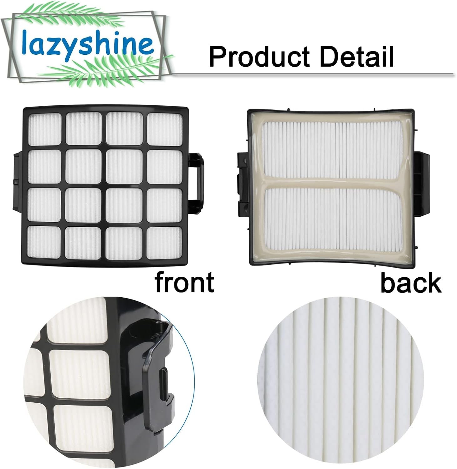 Filter Replacement for Shark AZ3002 AZ3000 AZ3000W Stratos DuoClean PowerFins