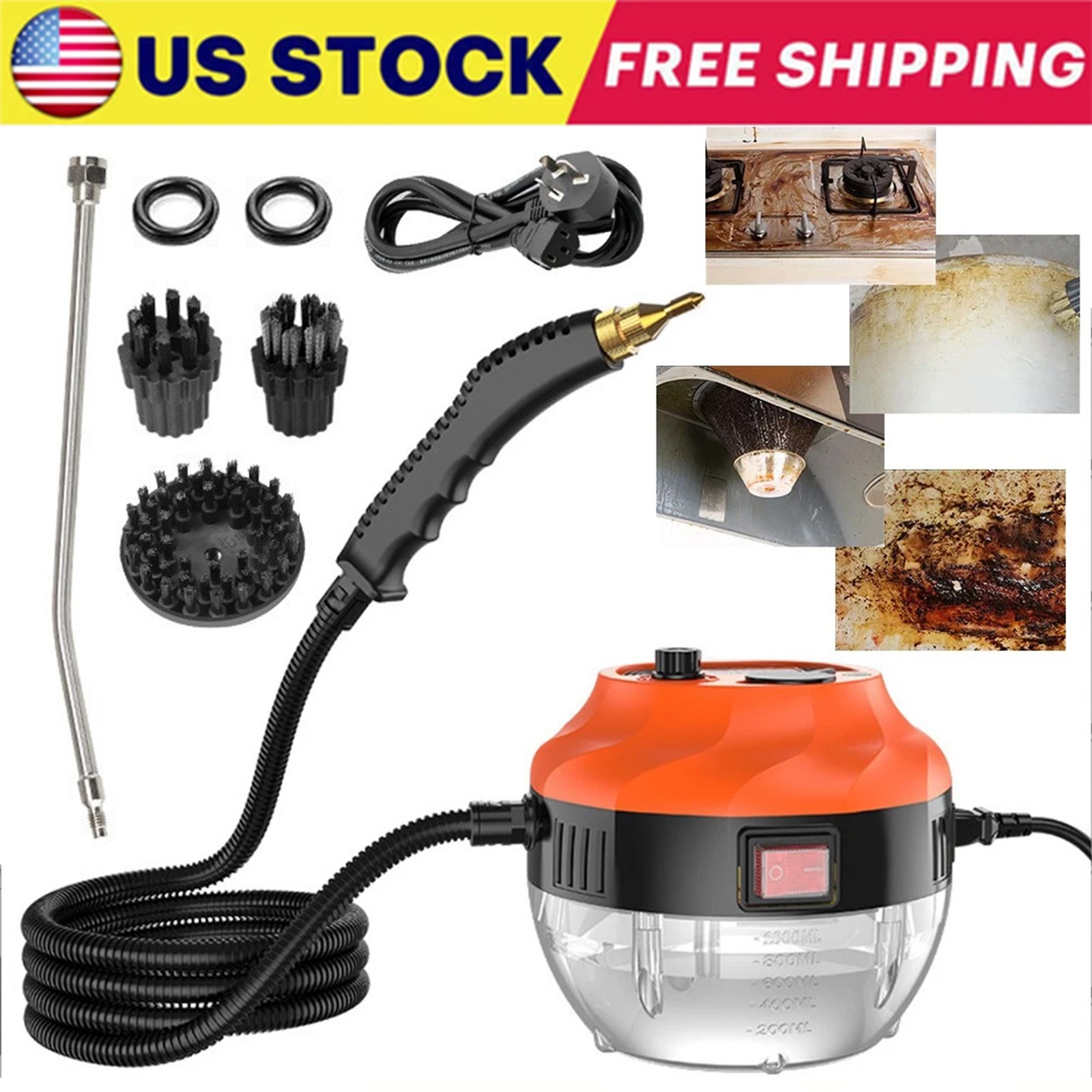 3800W High Pressure Steam Cleaner Household Car Steam Cleaner Cleaning Machine