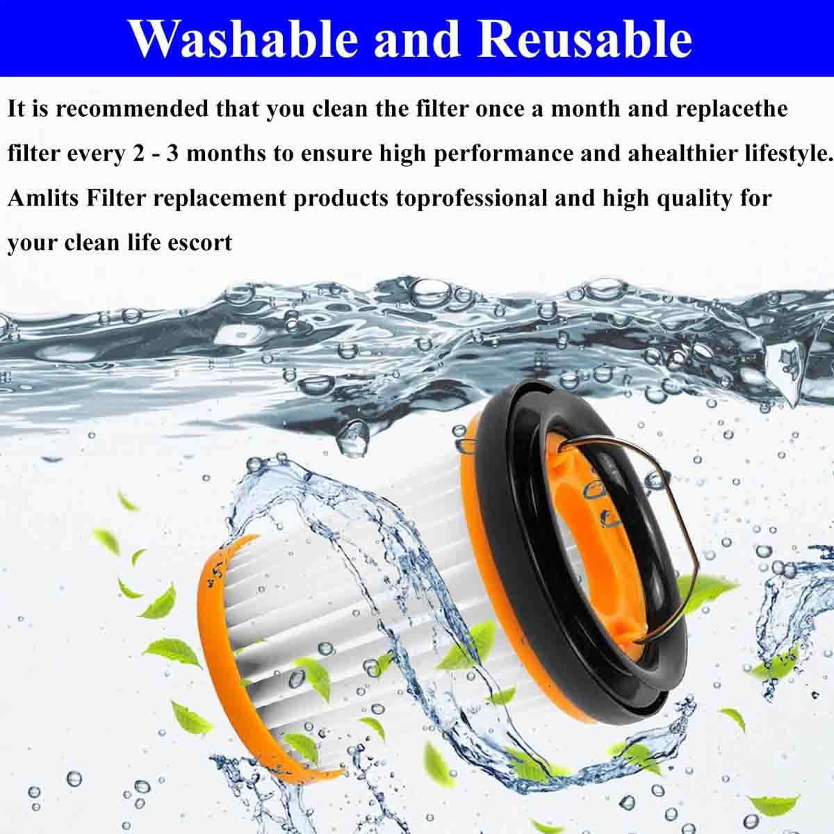 4x Hepa Filter for Shark IonW1 Cordless Handheld Vacuum WV200 WV201 WV205 WV203C