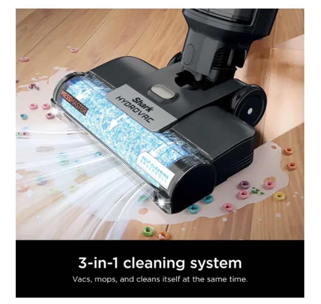 Shark R-WD261 HydroVac MessMaster Heavy Duty 3-in-1 Cleaner with LED Headlights