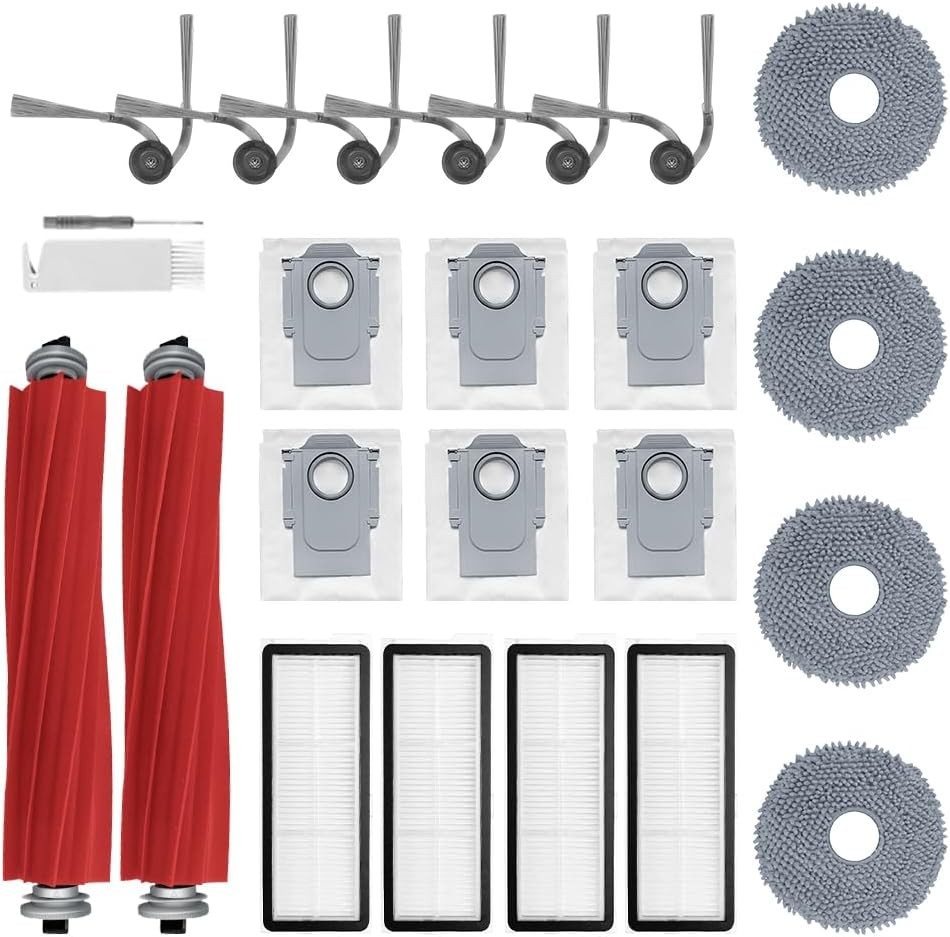 24Pcs Qrevo S Pro Accessories Kit – Compatible with Roborock