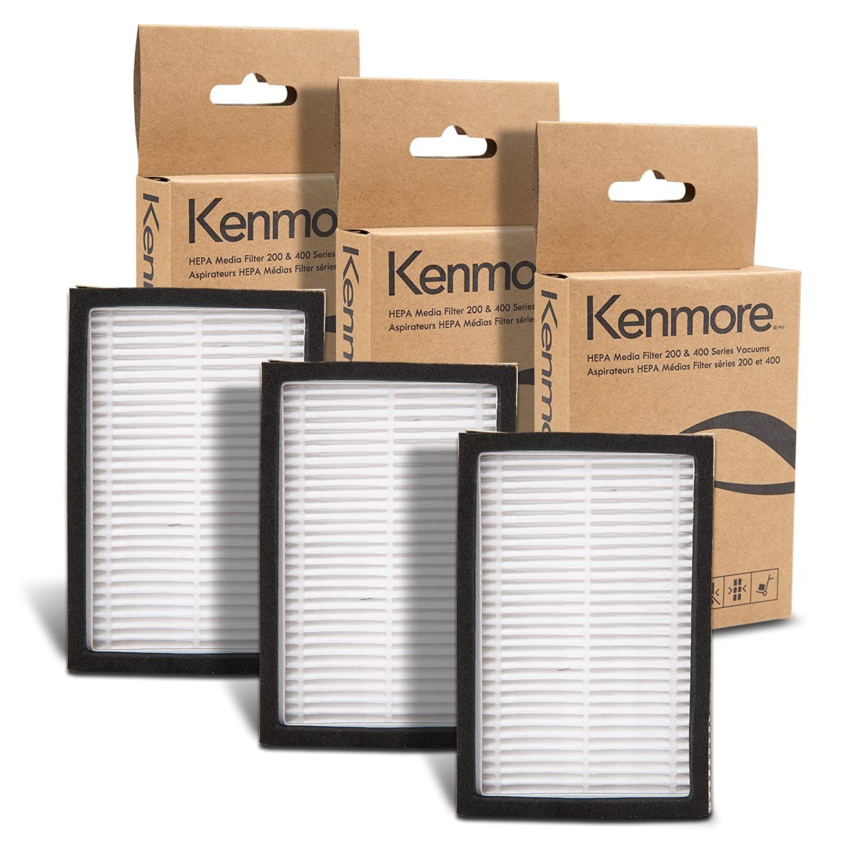 Kenmore K3040 HEPA Replacement Filter for 200 & 400 Series (Pack of 3)