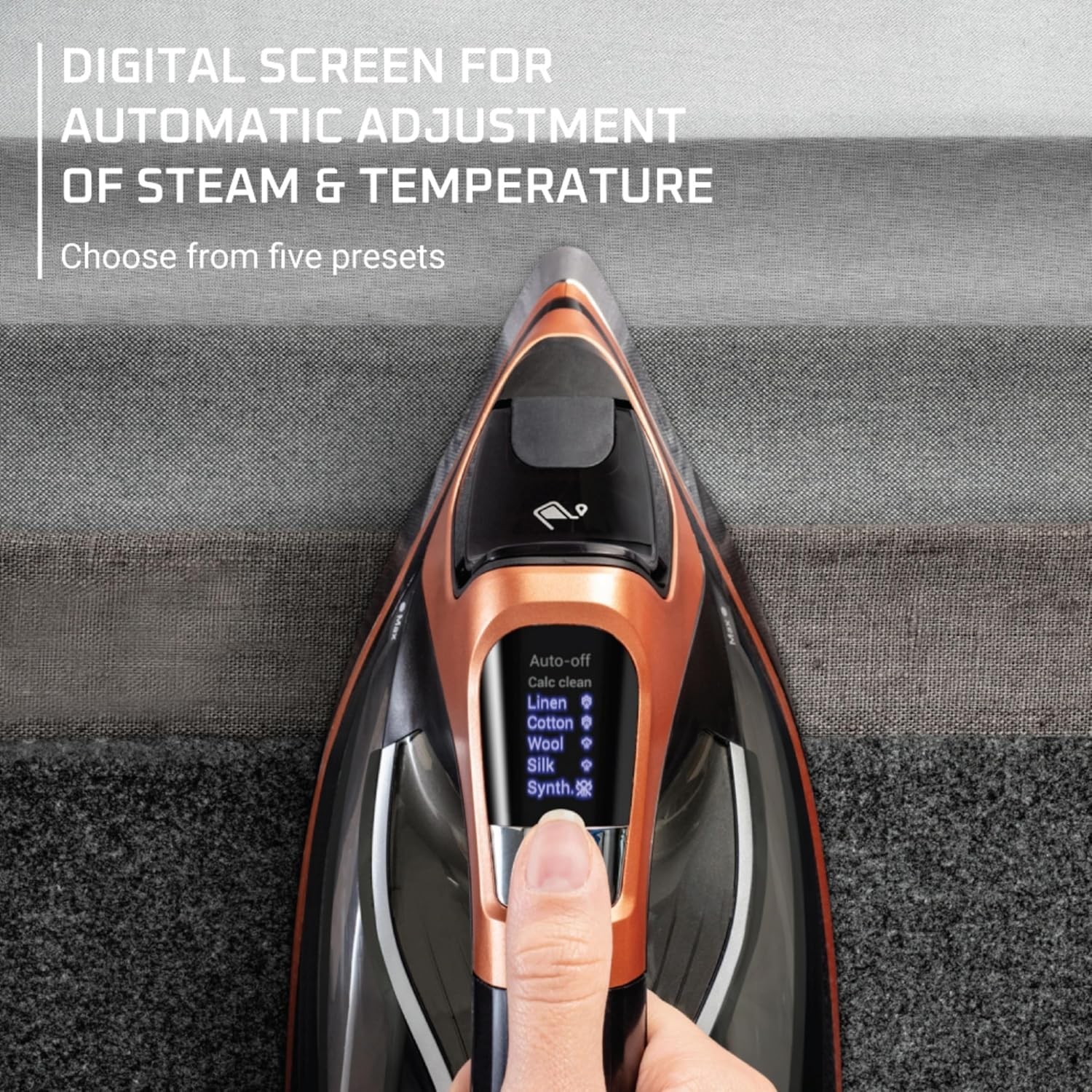 Rowenta DW 5292 Steam Power 1750-Watt. Auto Off- Anti Calc. 400 Hole Soleplate