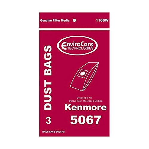 9-Bags 5067 Type X Replacement For Kenmore Upright Vacuum Cleaner Bag Model #116