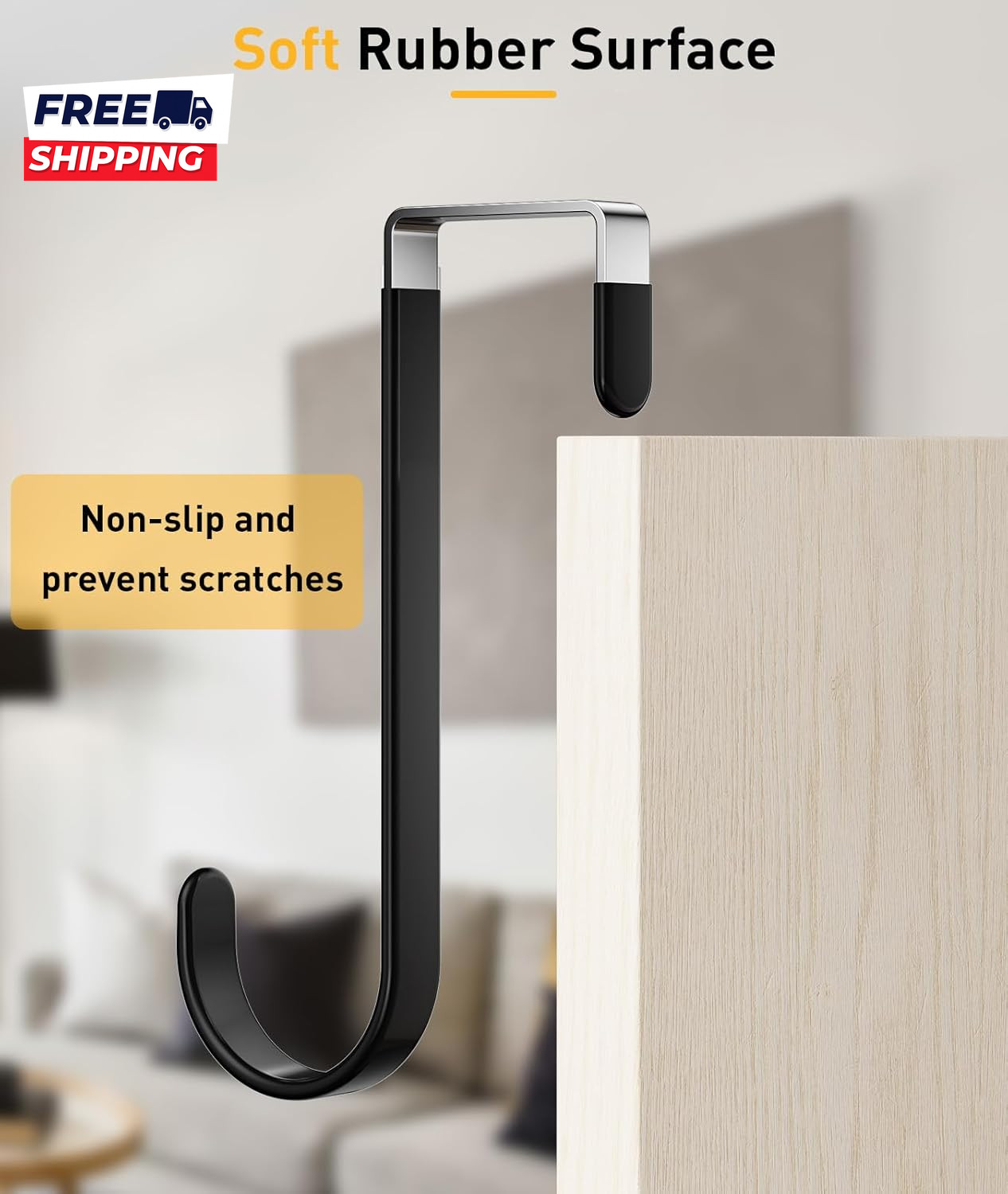 4 Pack over the Door Hooks Door Hanger Hook Towel Hooks for Hanging