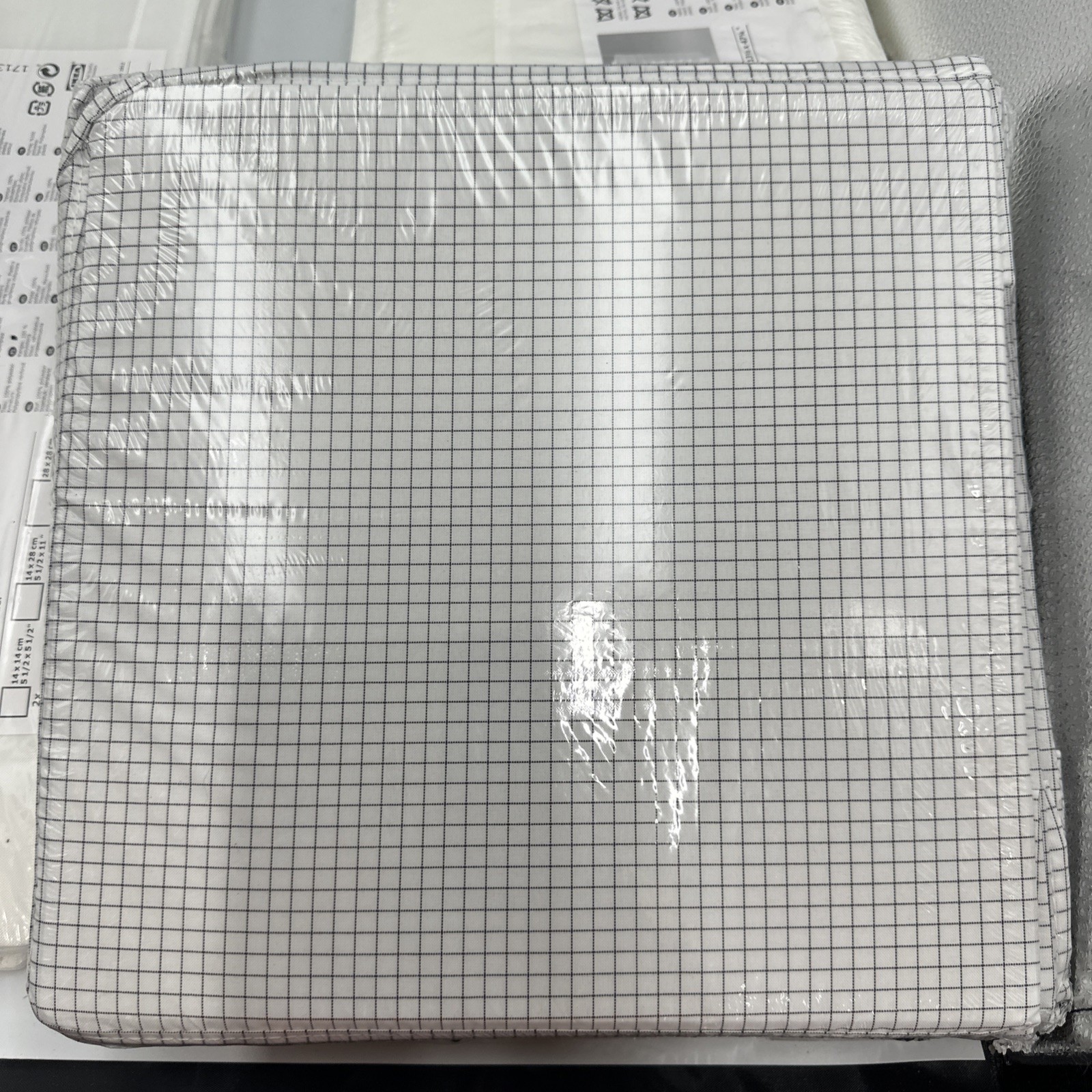 IKEA STUK Storage with 7 compartments, white/gray 11 ¾ x 11 ¾ x 35 ½ ” – NEW