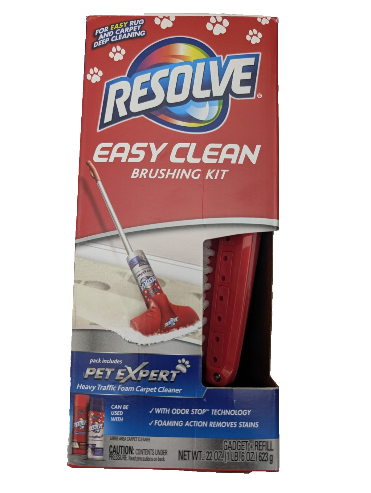 Resolve Easy Clean Pet Expert Brushing Kit Heavy Traffic Carpet Cleaning Kit
