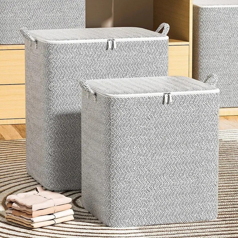 Storage Box with Lid Modern Space Saving Organizer for Clothes -Extra Large USA