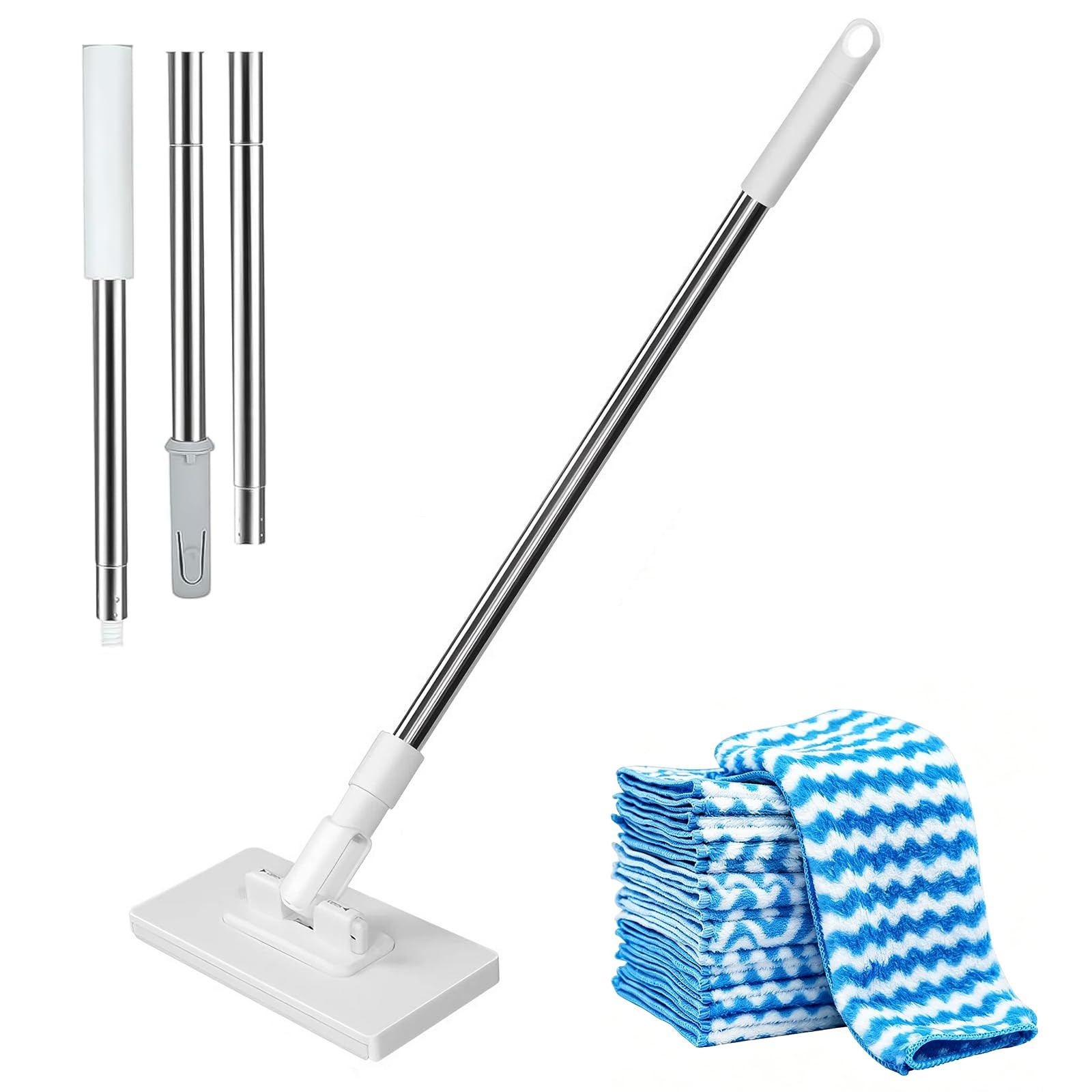 Snap Grip Mini Mop: 2026 Upgraded Disposable Dust Zero Touch No Wash Lazy Mop…