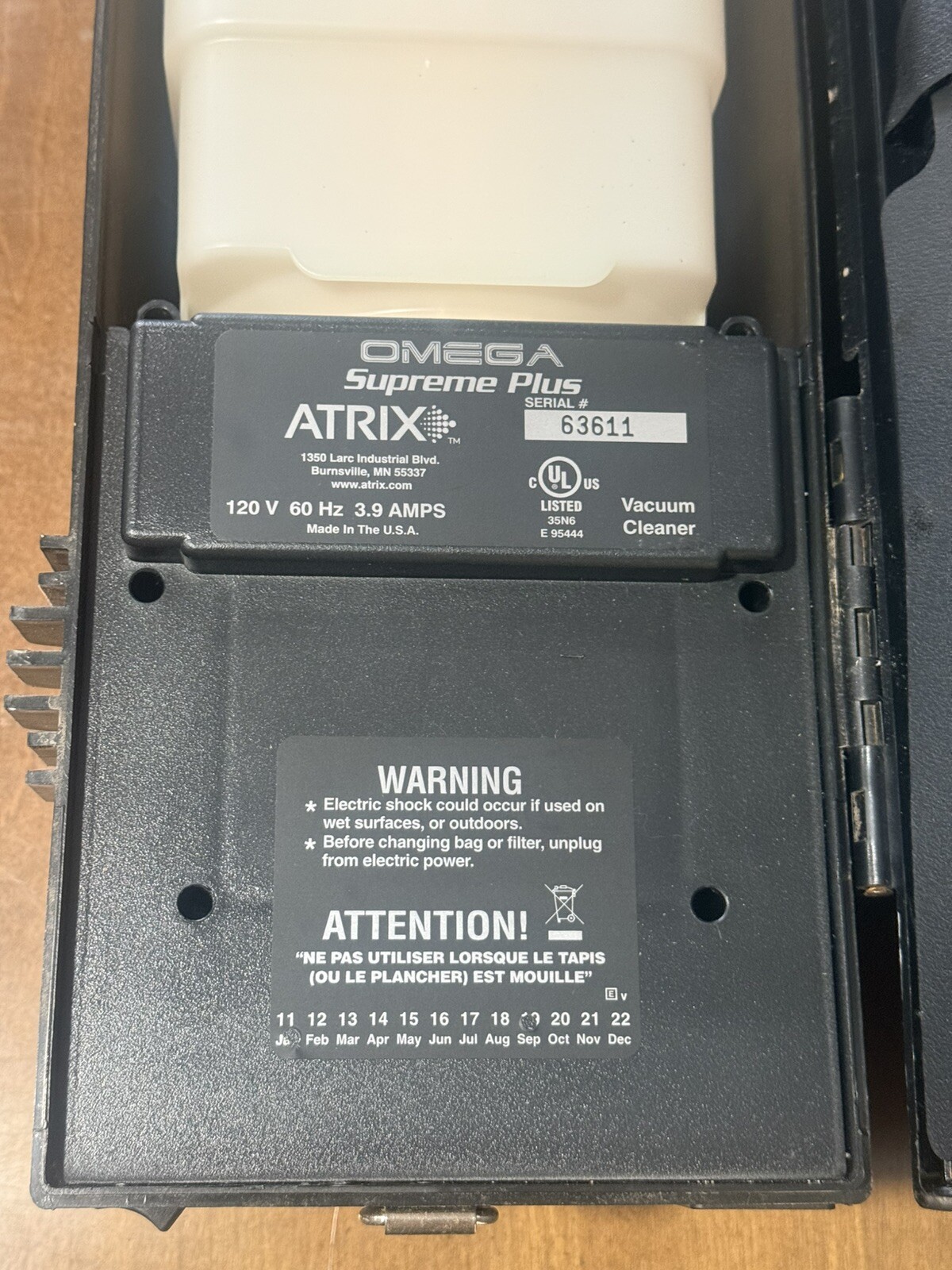 Atrix Omega Supreme Plus Electronic Vacuum Cleaner Vacose110