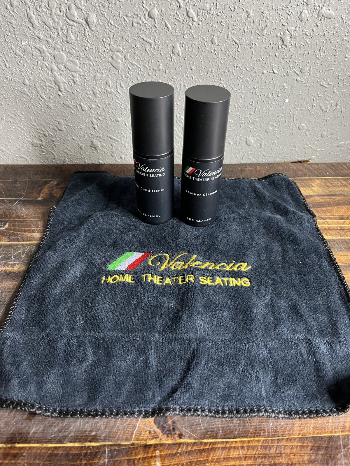 Valencia Home Theater Seating Leather Cleaner & Conditioner Set 100ml Care Kit